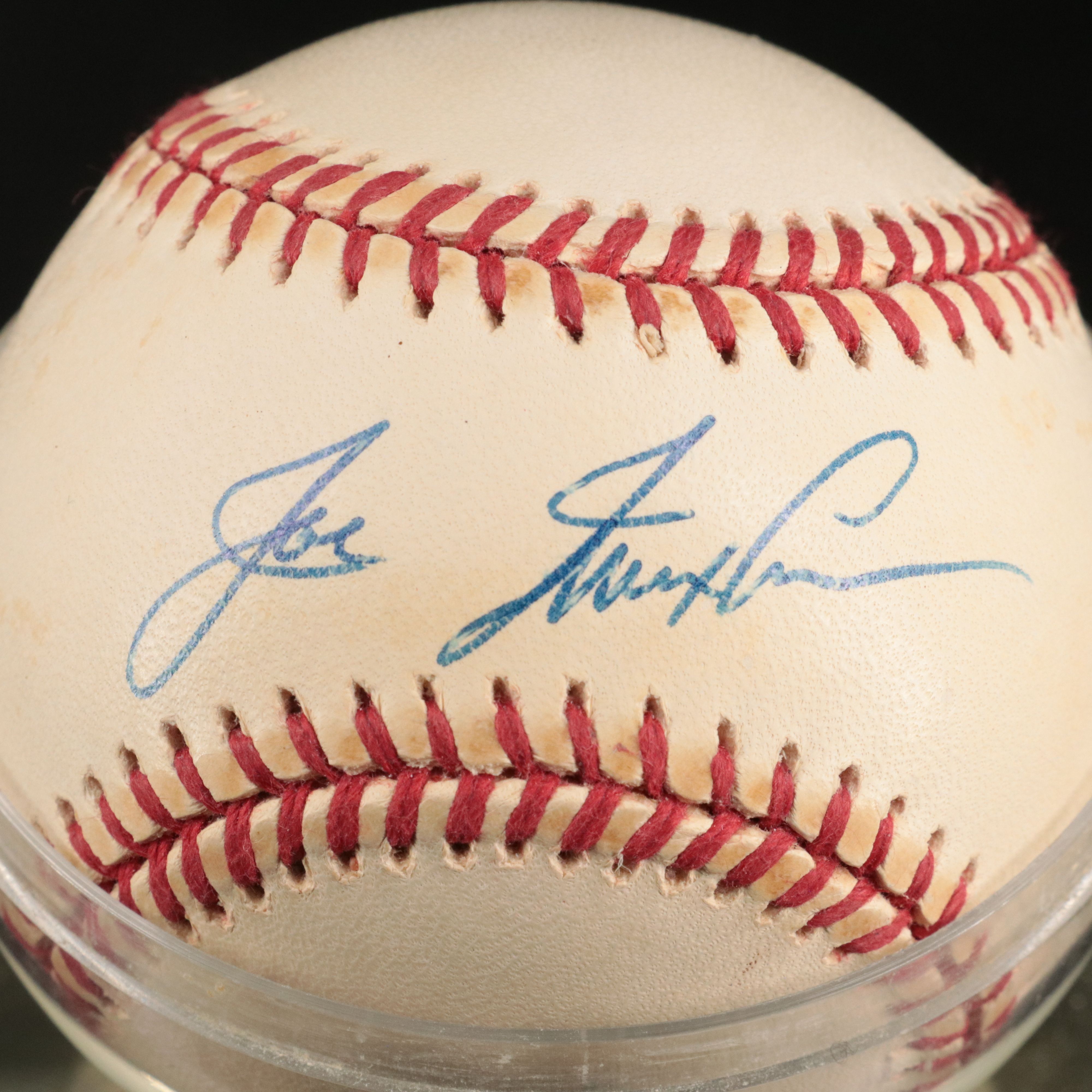Joe Nuxhall Signed Rawlings Official National League Baseball and Book
