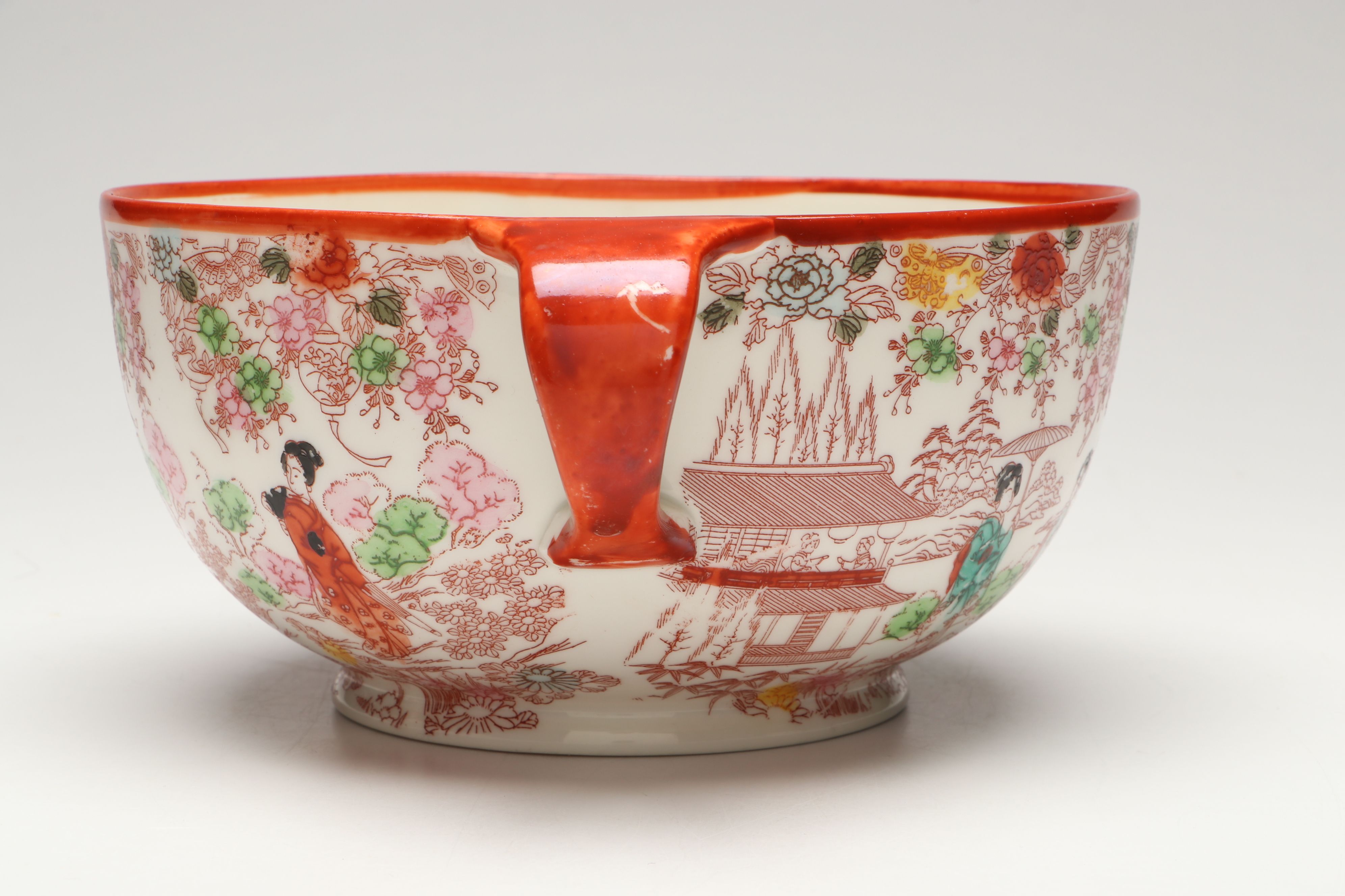 Japanese Famille Rose Porcelain Tea Service