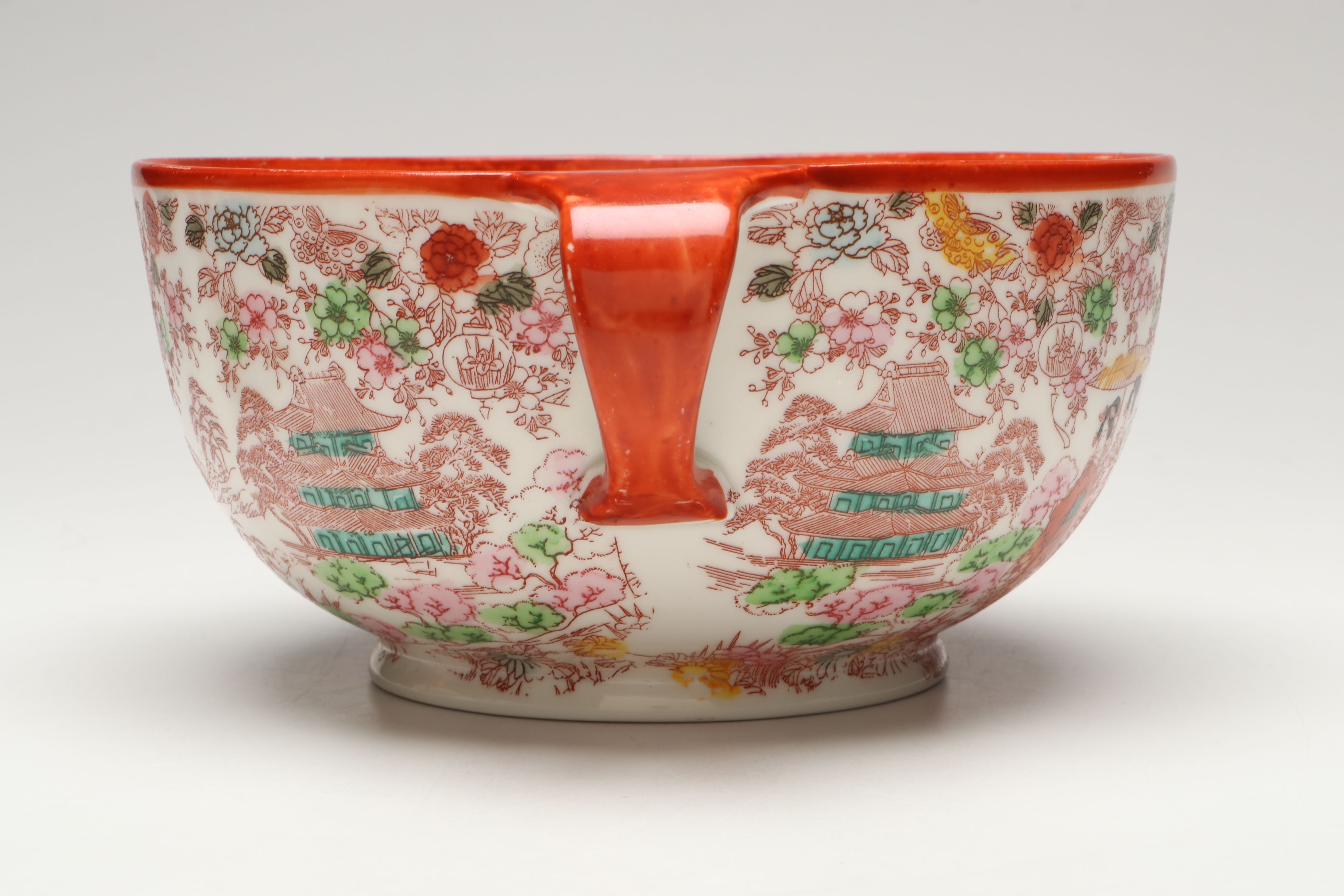 Japanese Famille Rose Porcelain Tea Service
