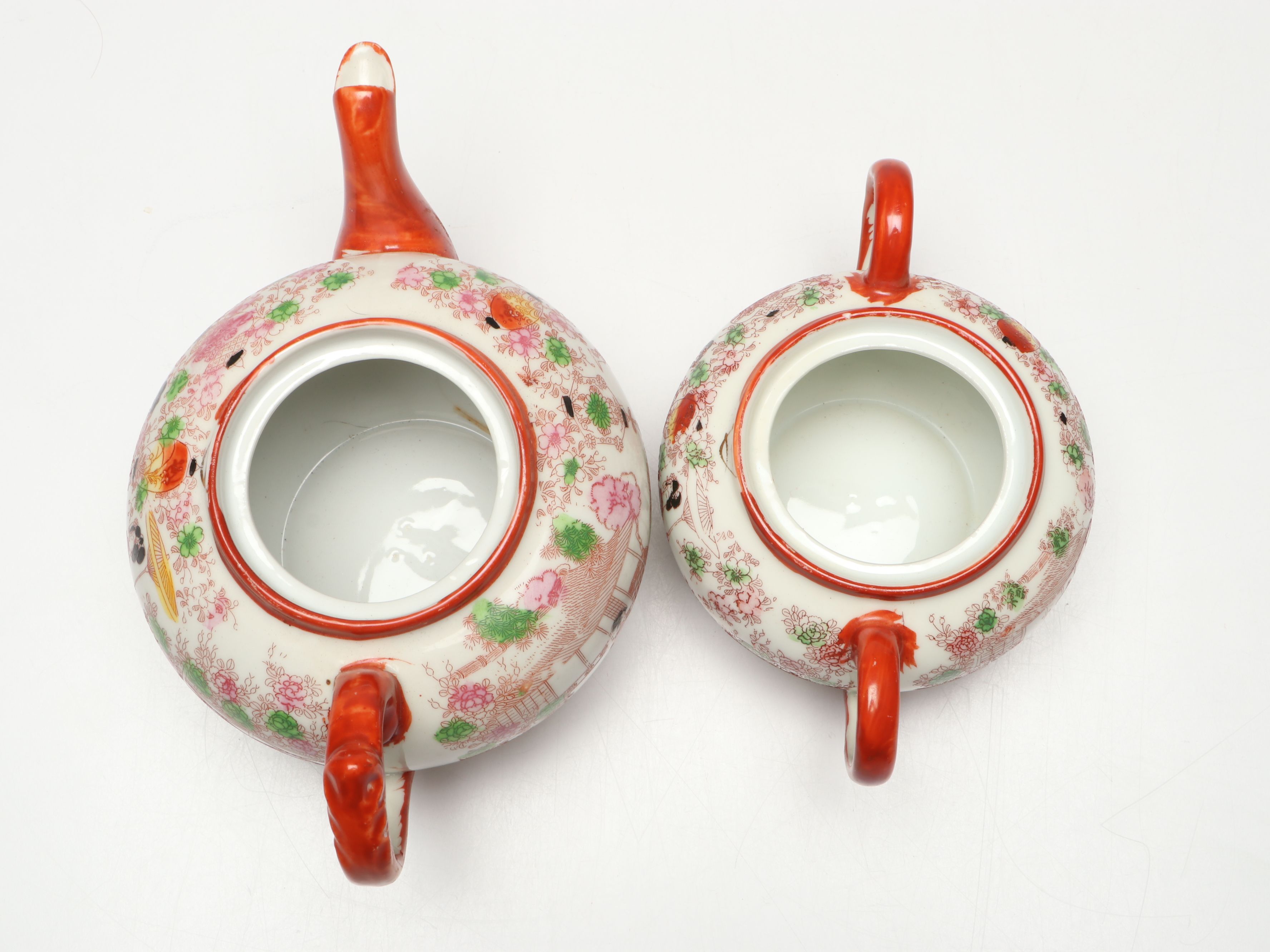 Japanese Famille Rose Porcelain Tea Service