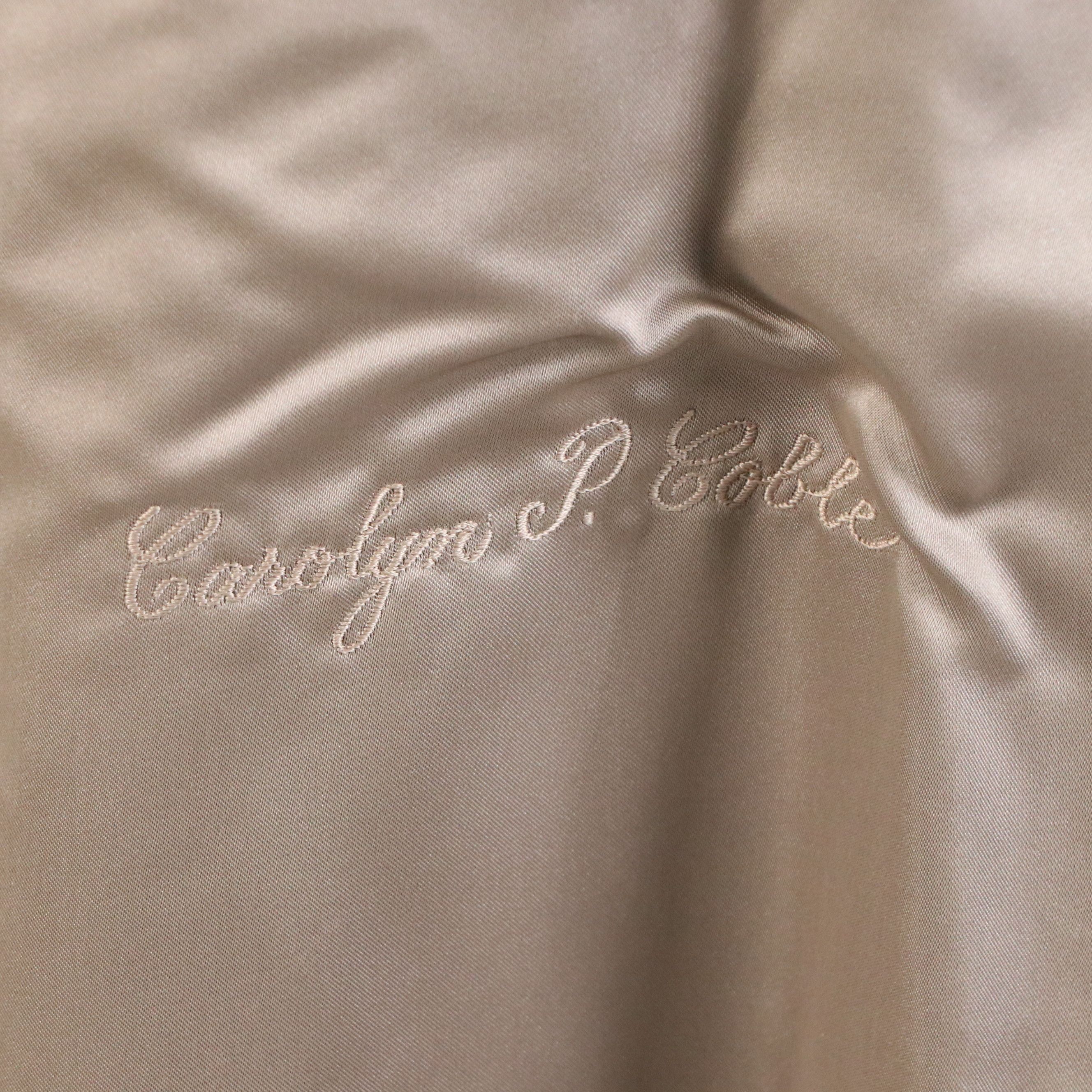 Lloyd's Vintage Dyed Beaver Fur Long Coat with Fox Fur Trim