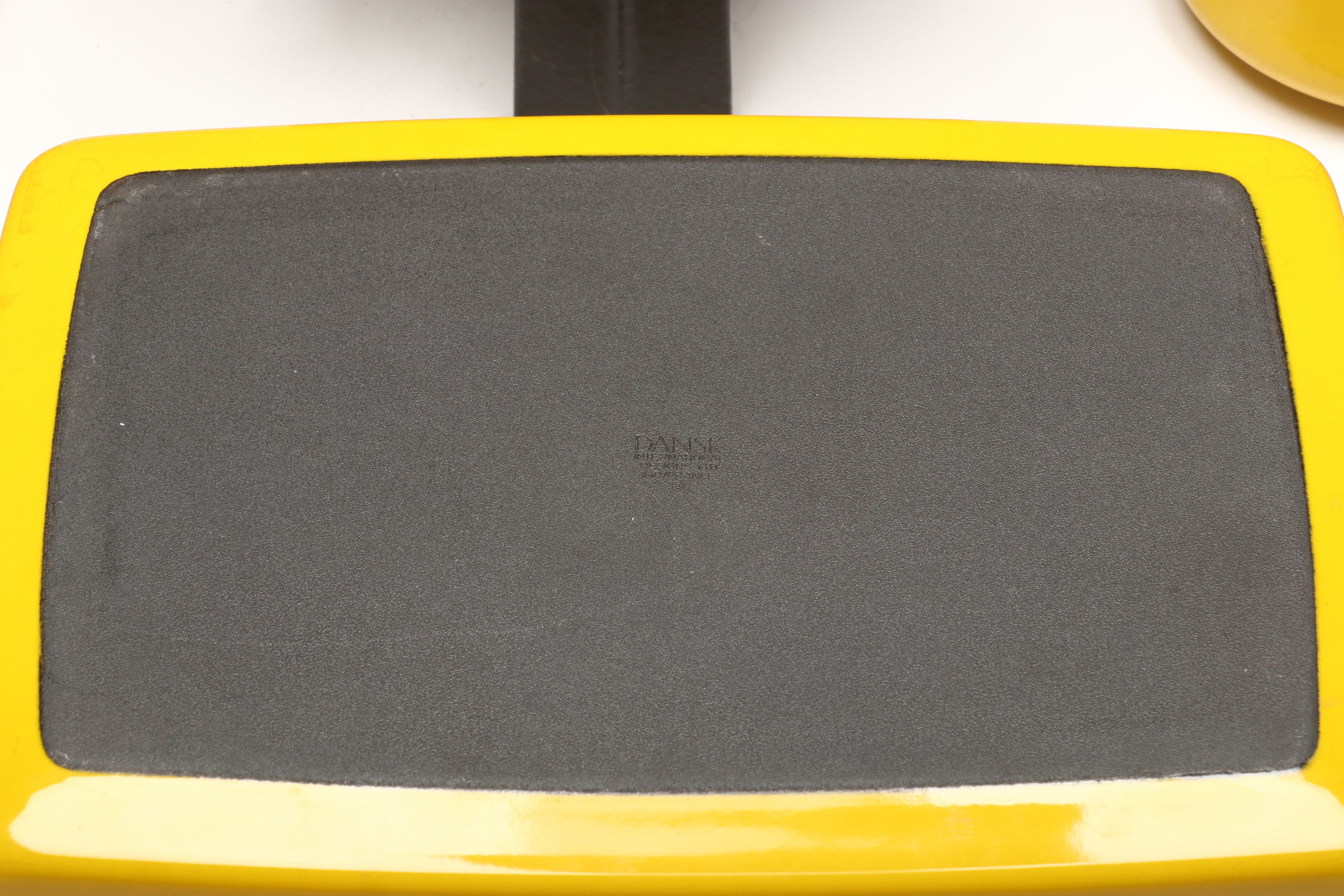 Dansk "Kobenstyle" Yellow Enameled Casserole Dishes, Fondue Pot and Sauce Pans