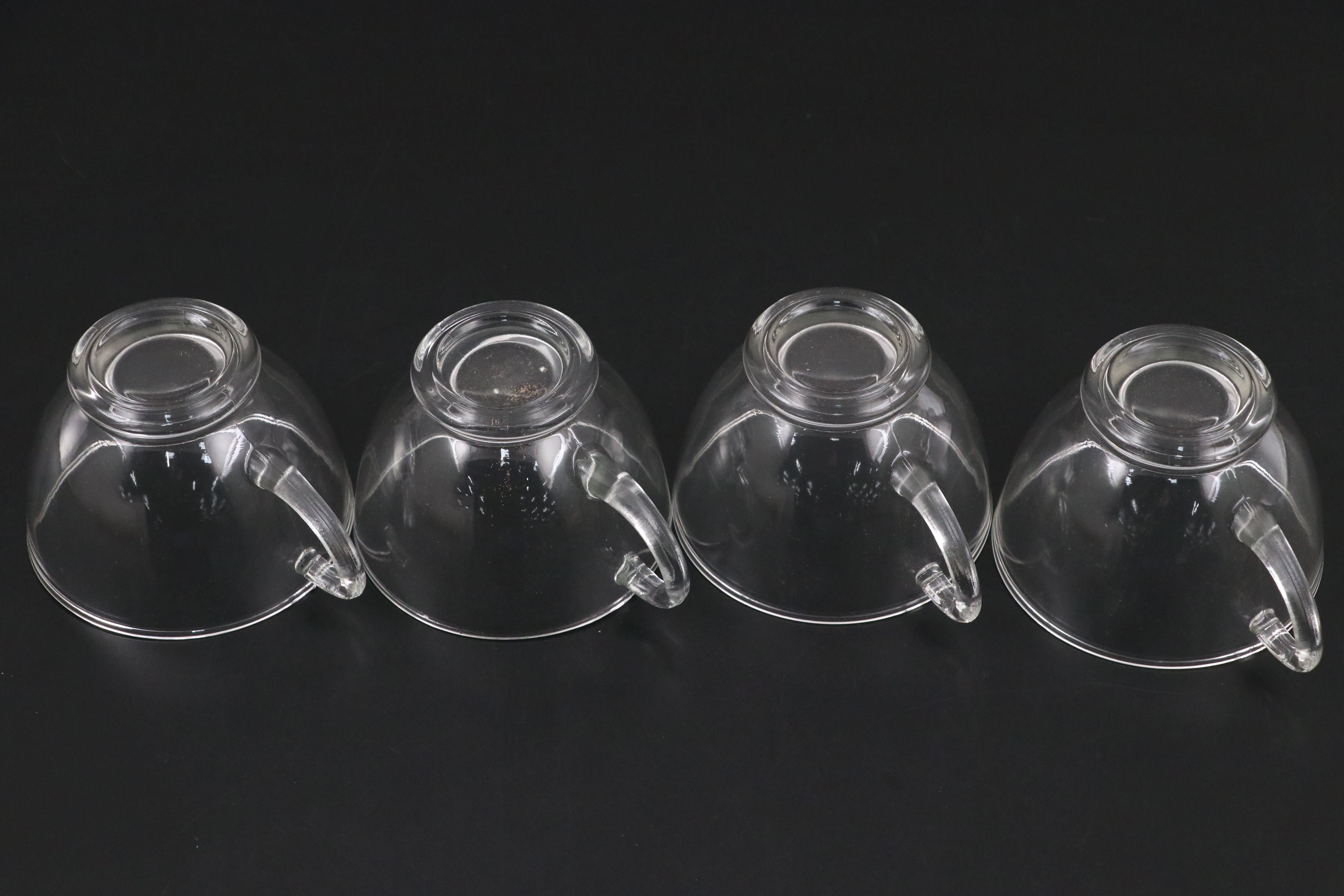 Anchor Hocking "Serva-Snack" Crystal Trays and Cups