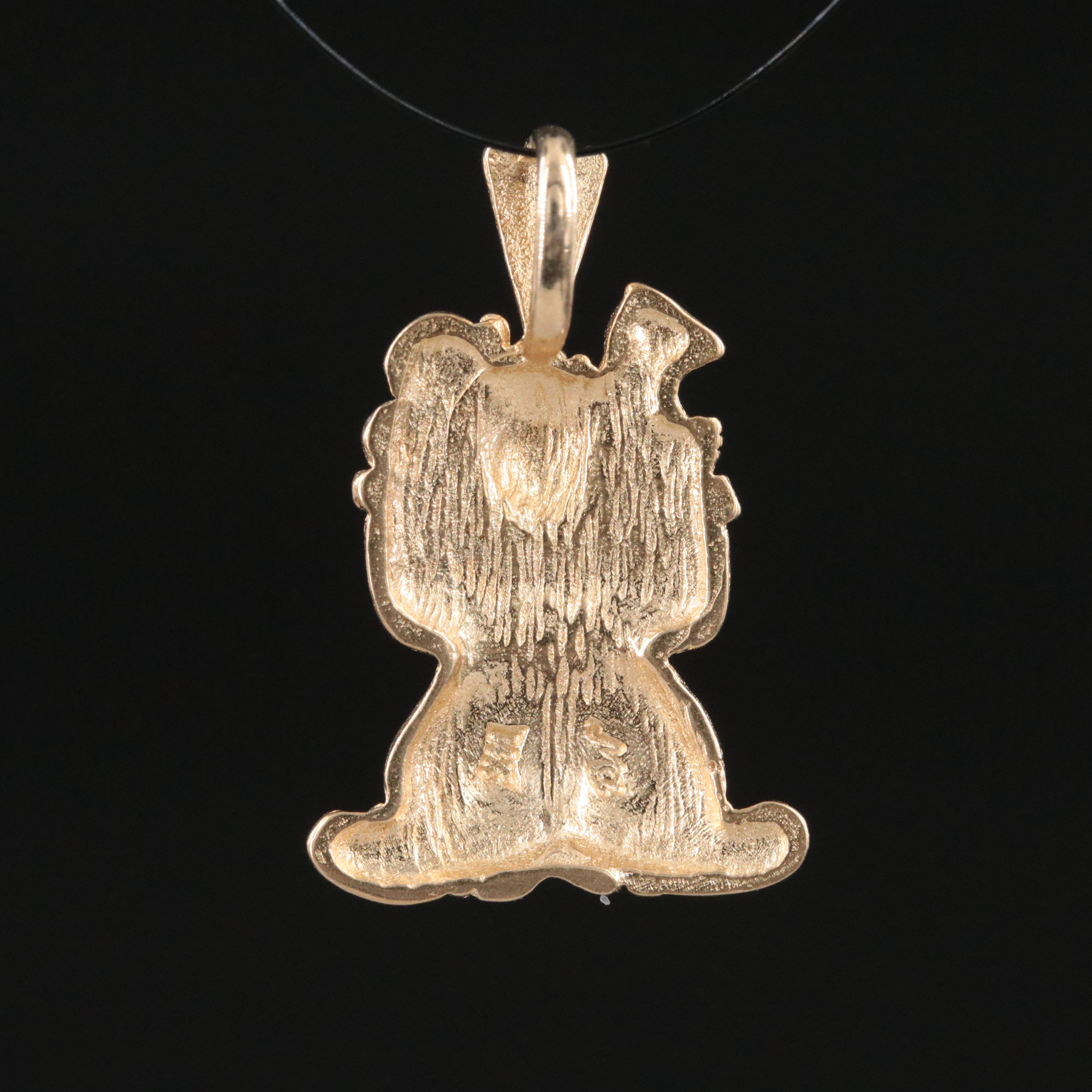 14K Clown Pendant