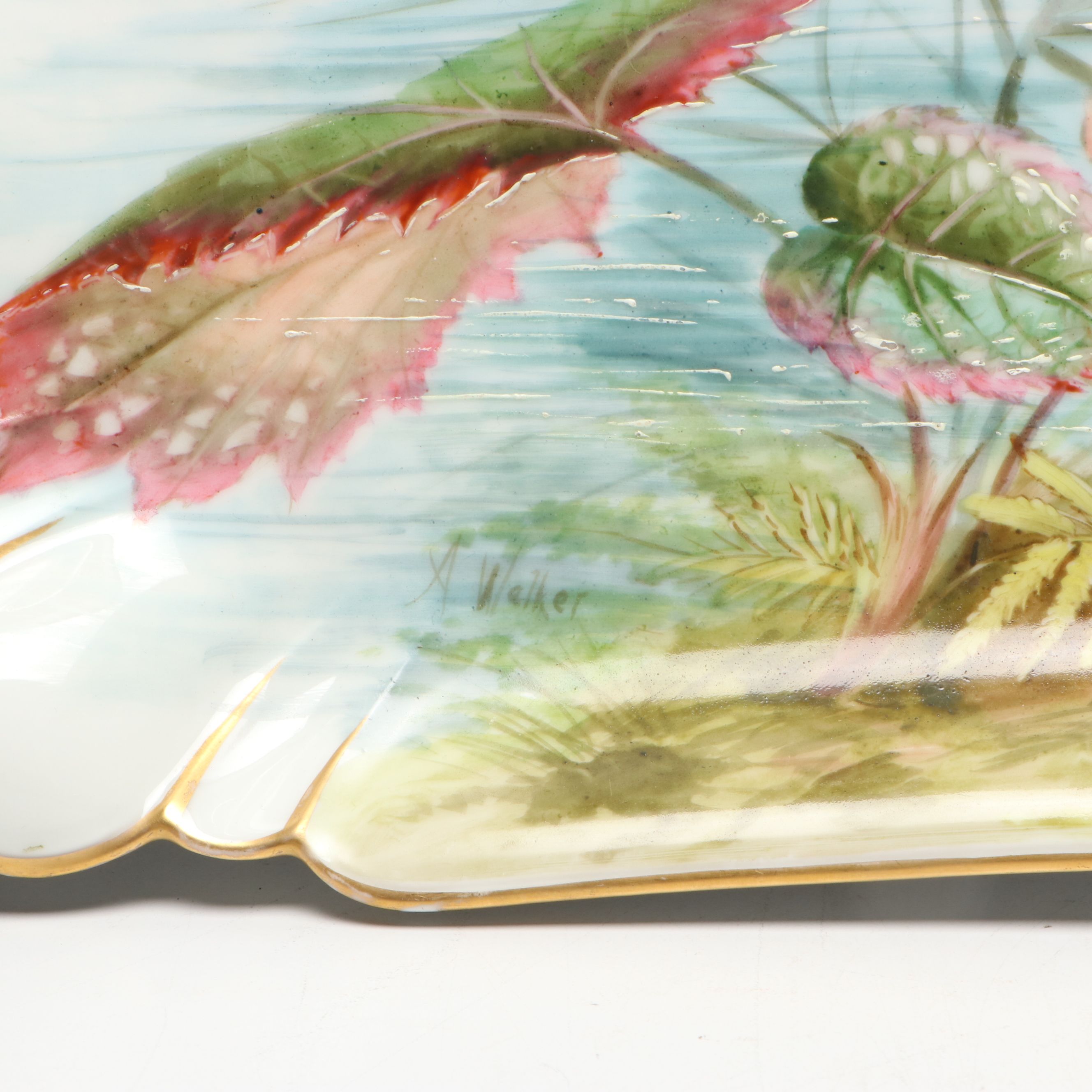 Haviland "Schleiger 10" Hand-Painted Fish Service