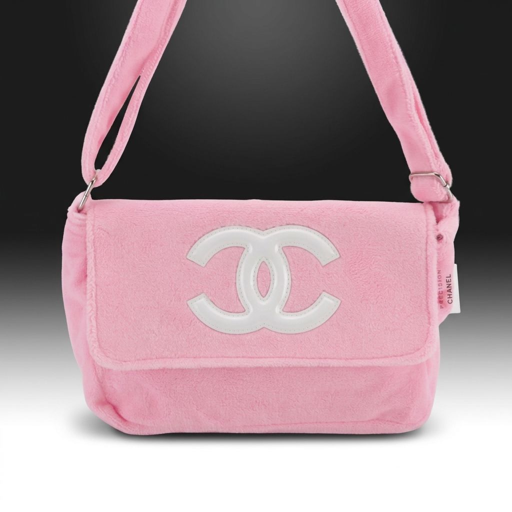 Chanel Makeup Précision Promotional CC Front Flap Crossbody Bag in Fuzzy Pink