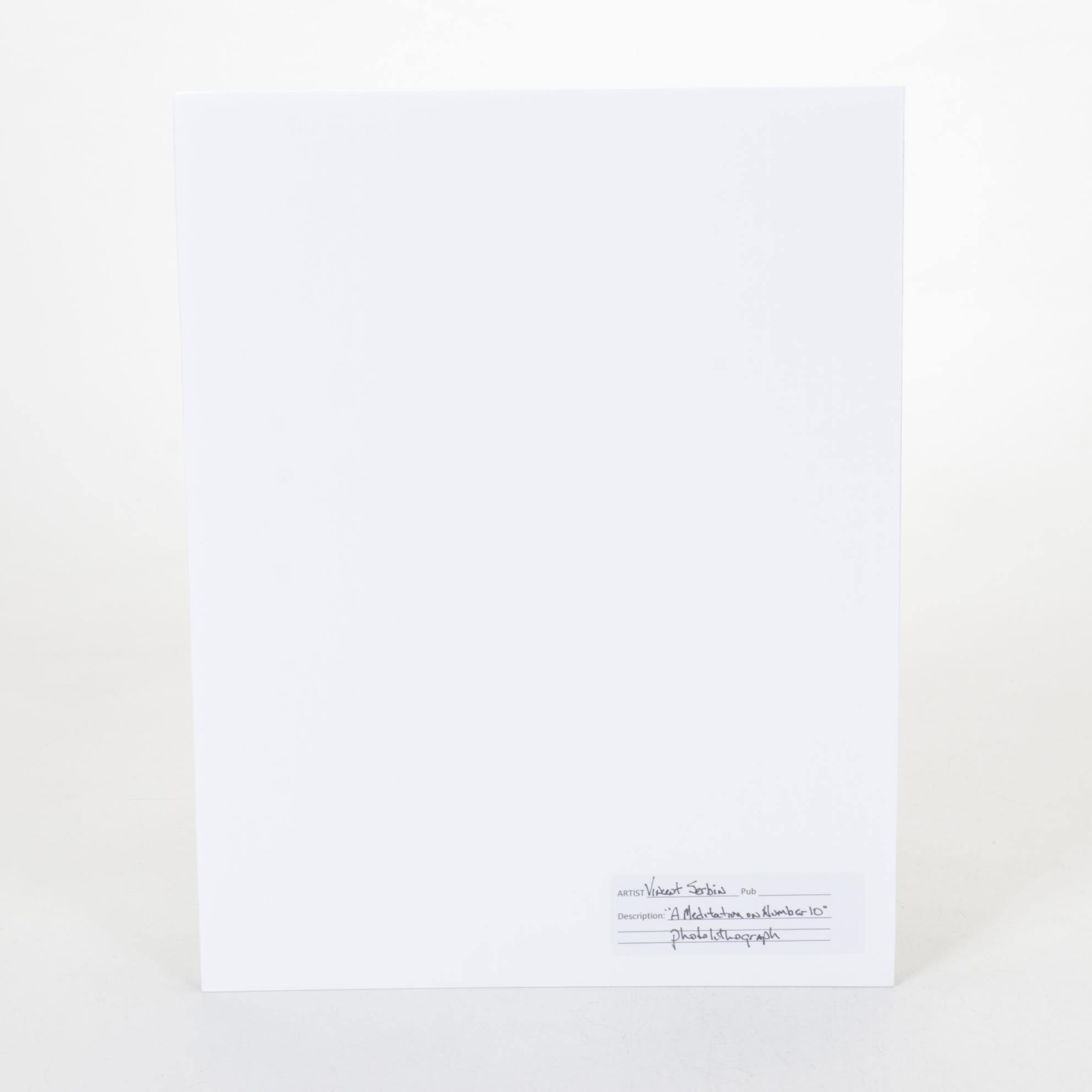Lithograph Print After Vincent Serbin "A Meditation on Number 10"