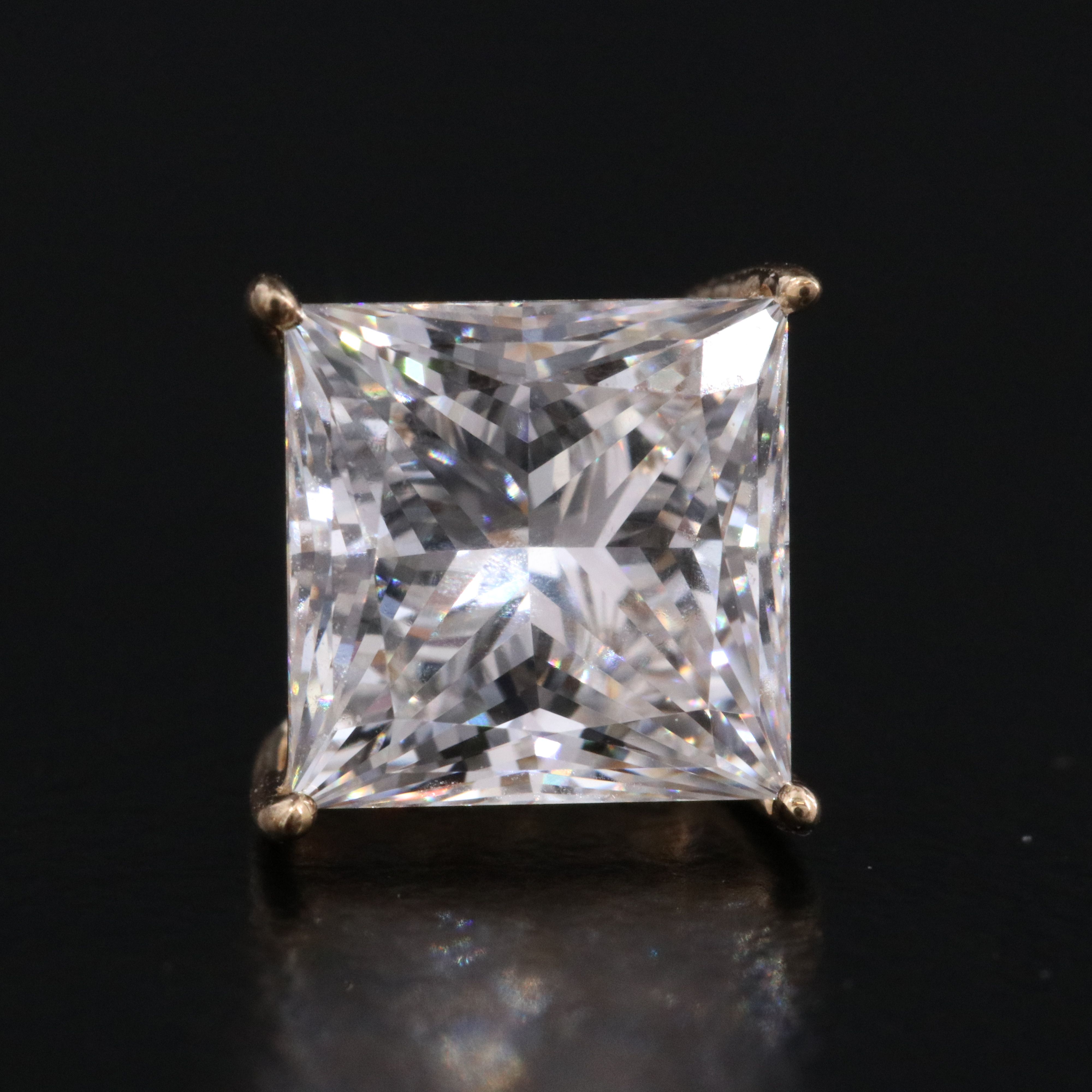 18K 4.15 CTW Lab Grown Diamond Stud Earrings with IGI Reports