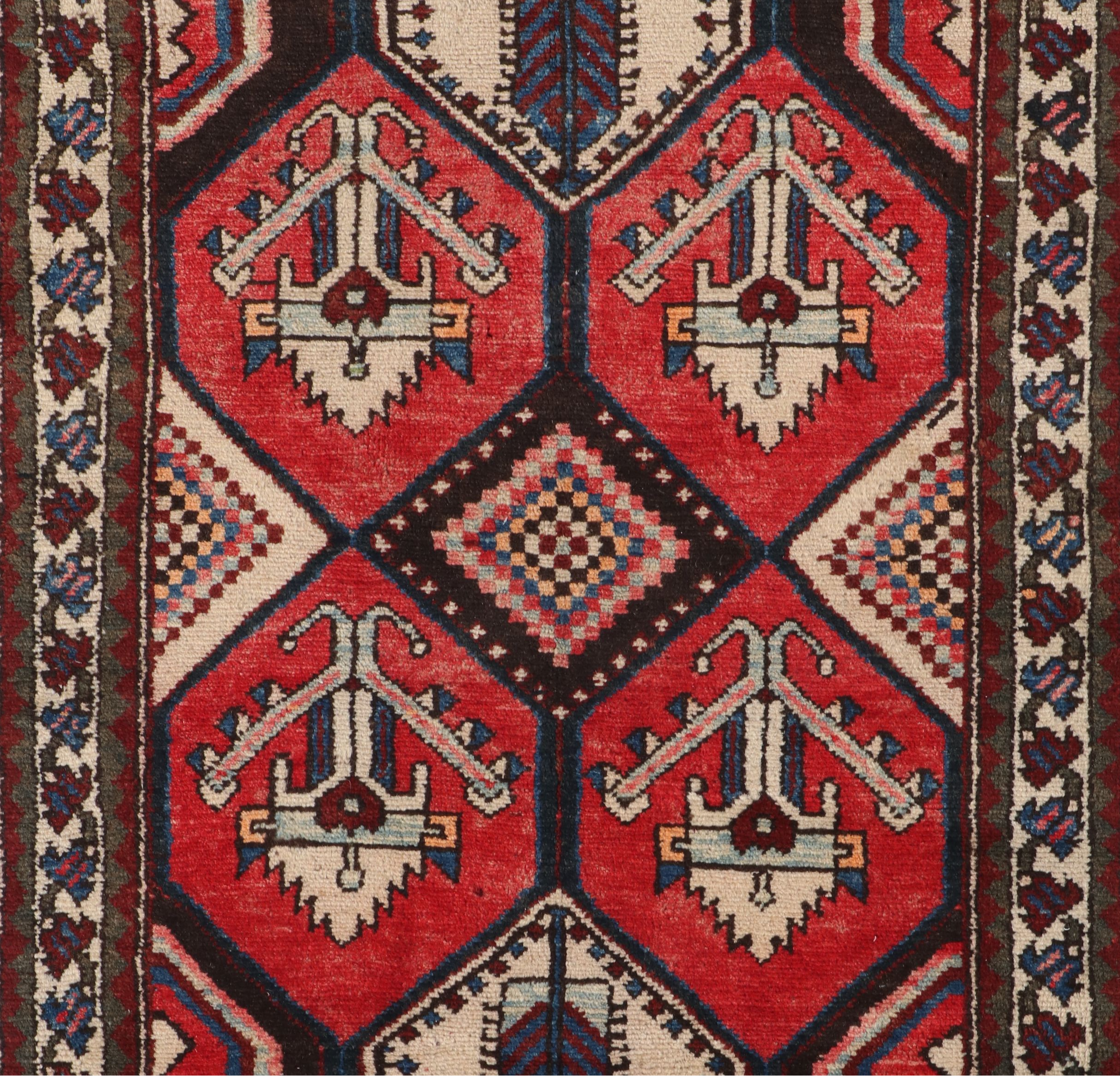 3'4 x 9'5 Hand-Knotted Persian Karajeh Long Rug