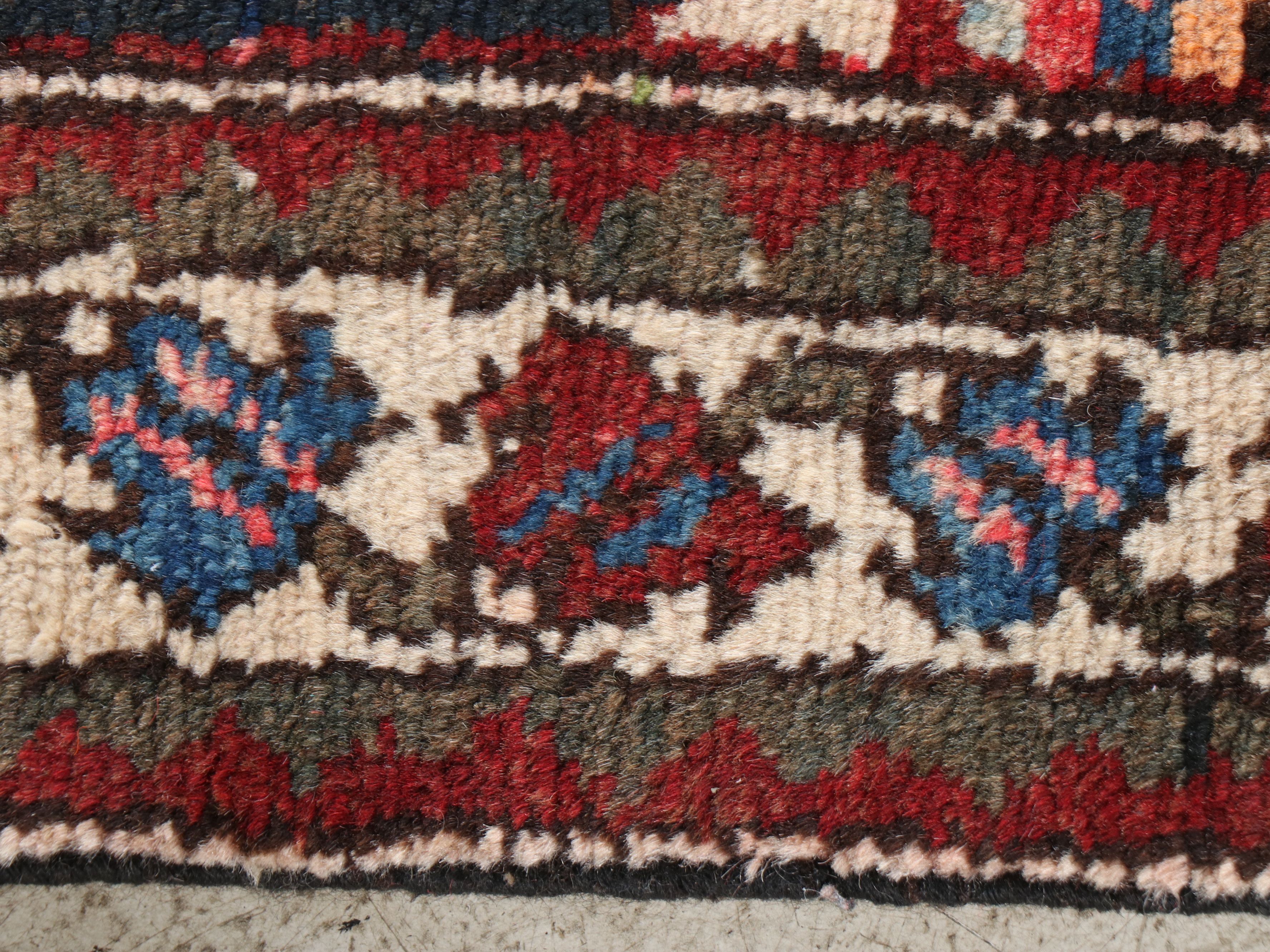 3'4 x 9'5 Hand-Knotted Persian Karajeh Long Rug