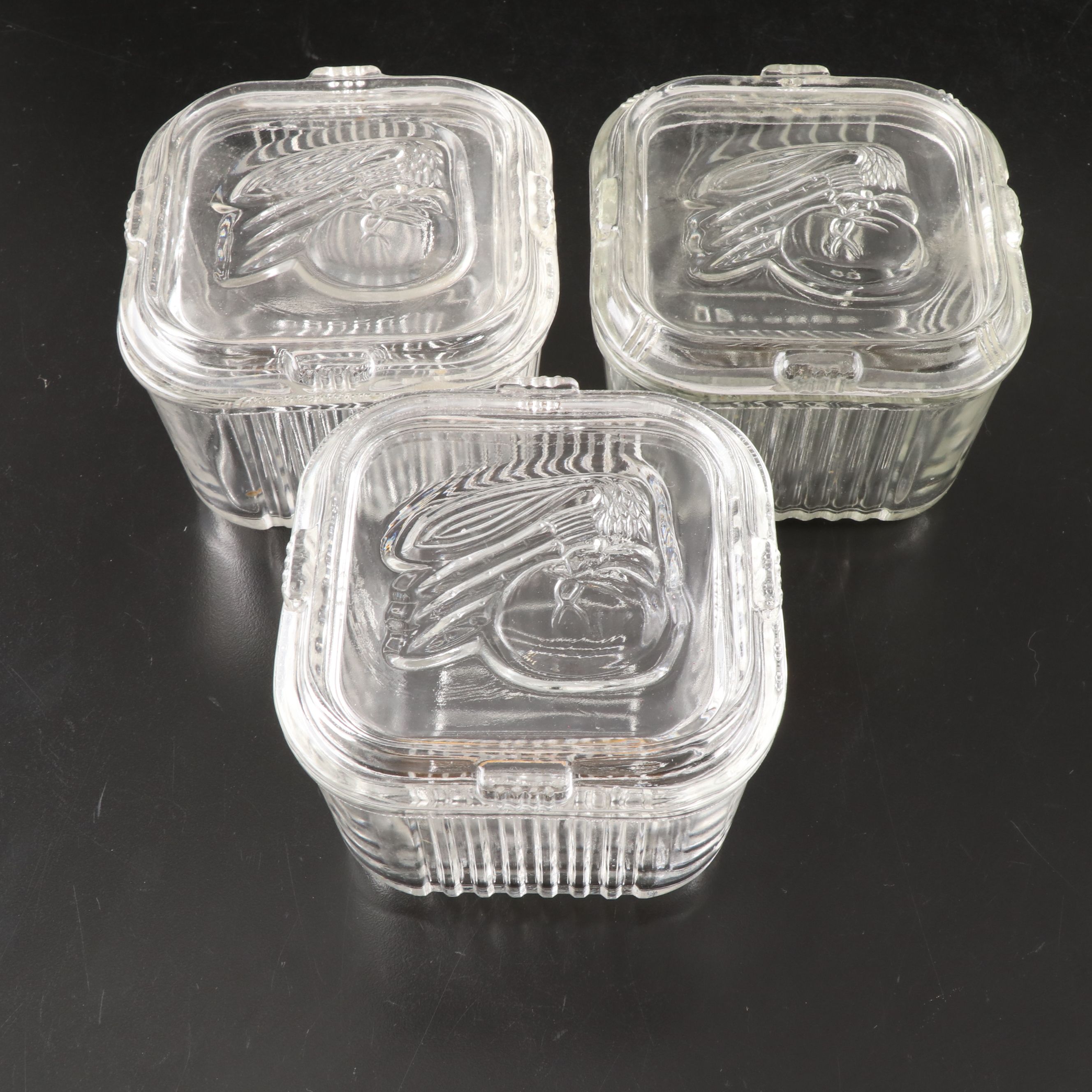 Federal Glass Company Fruit and Vegetable Refrigerator Boxes
