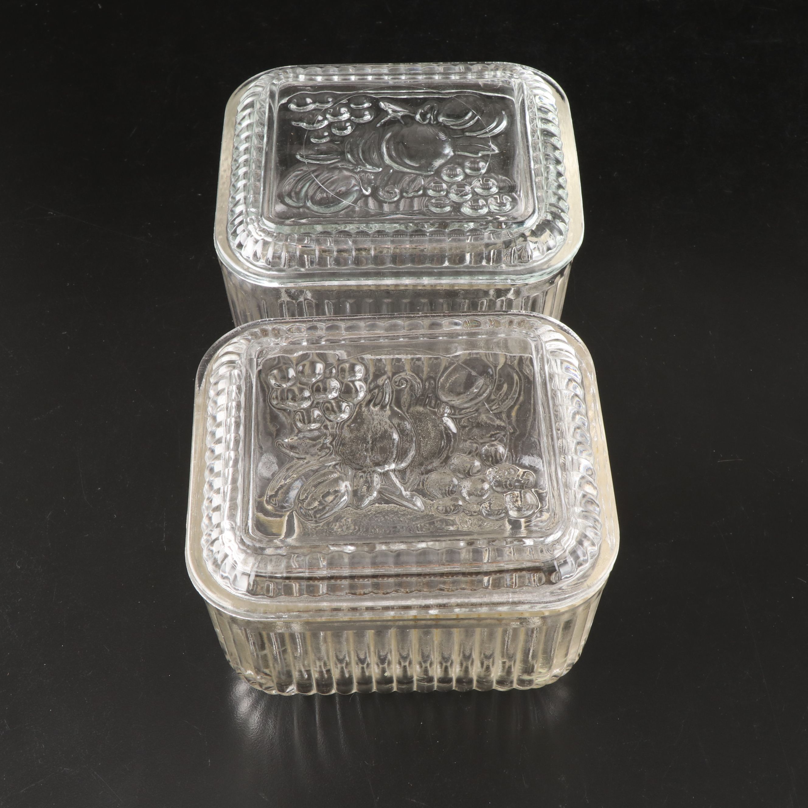 Federal Glass Company Fruit and Vegetable Refrigerator Boxes