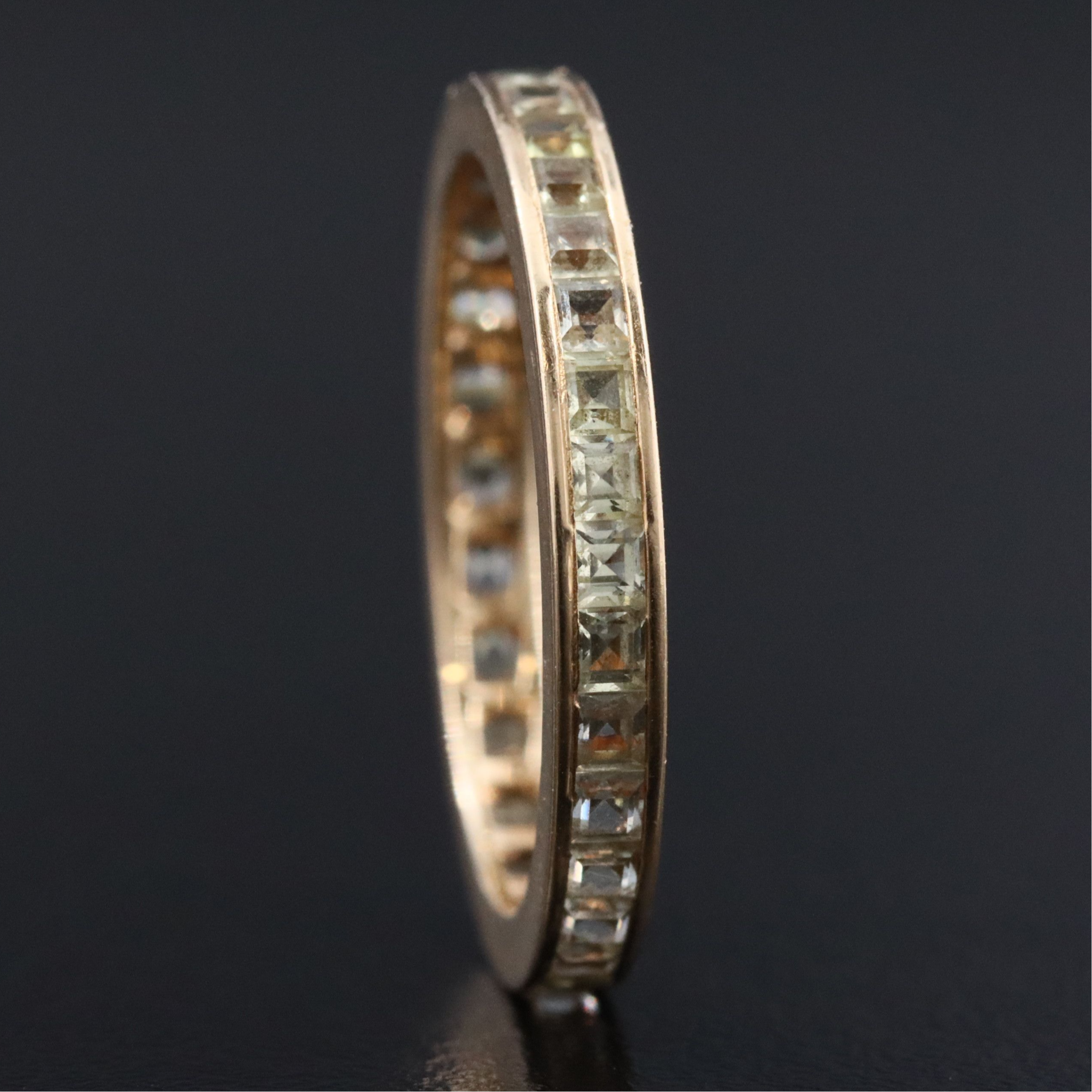 14K Sapphire Eternity Band