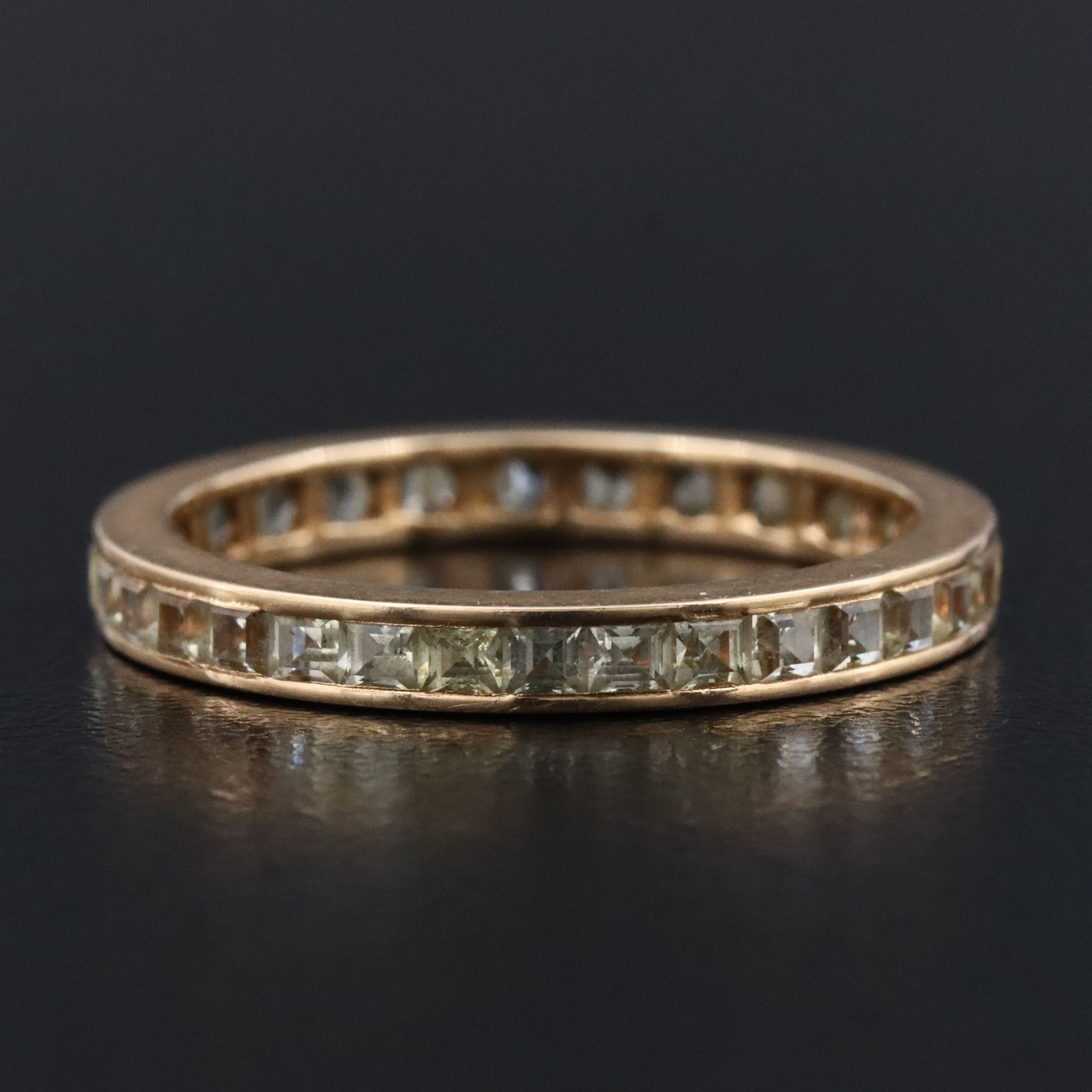 14K Sapphire Eternity Band
