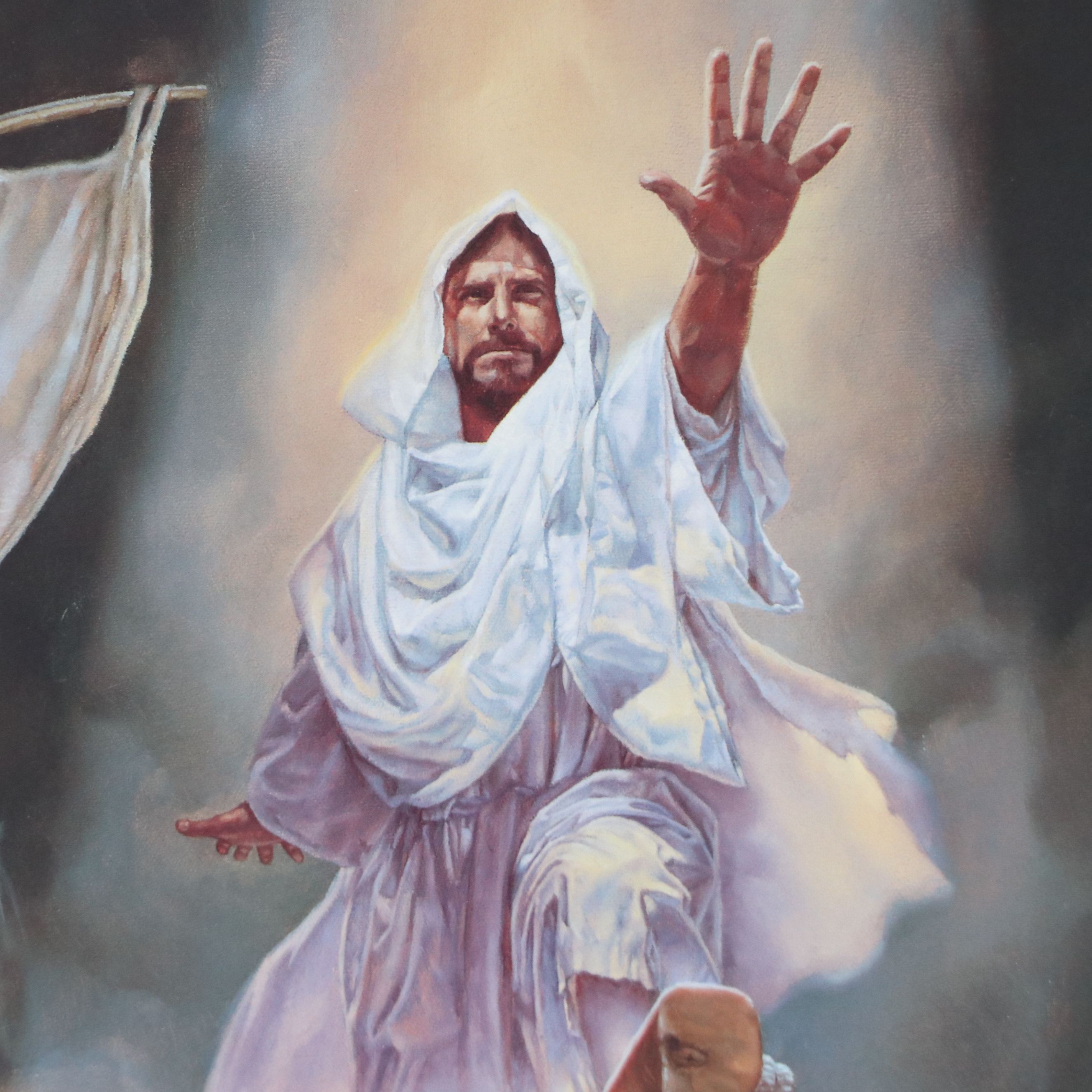 Chris Hopkins Offset Lithograph "Peace, Be Still," 1997