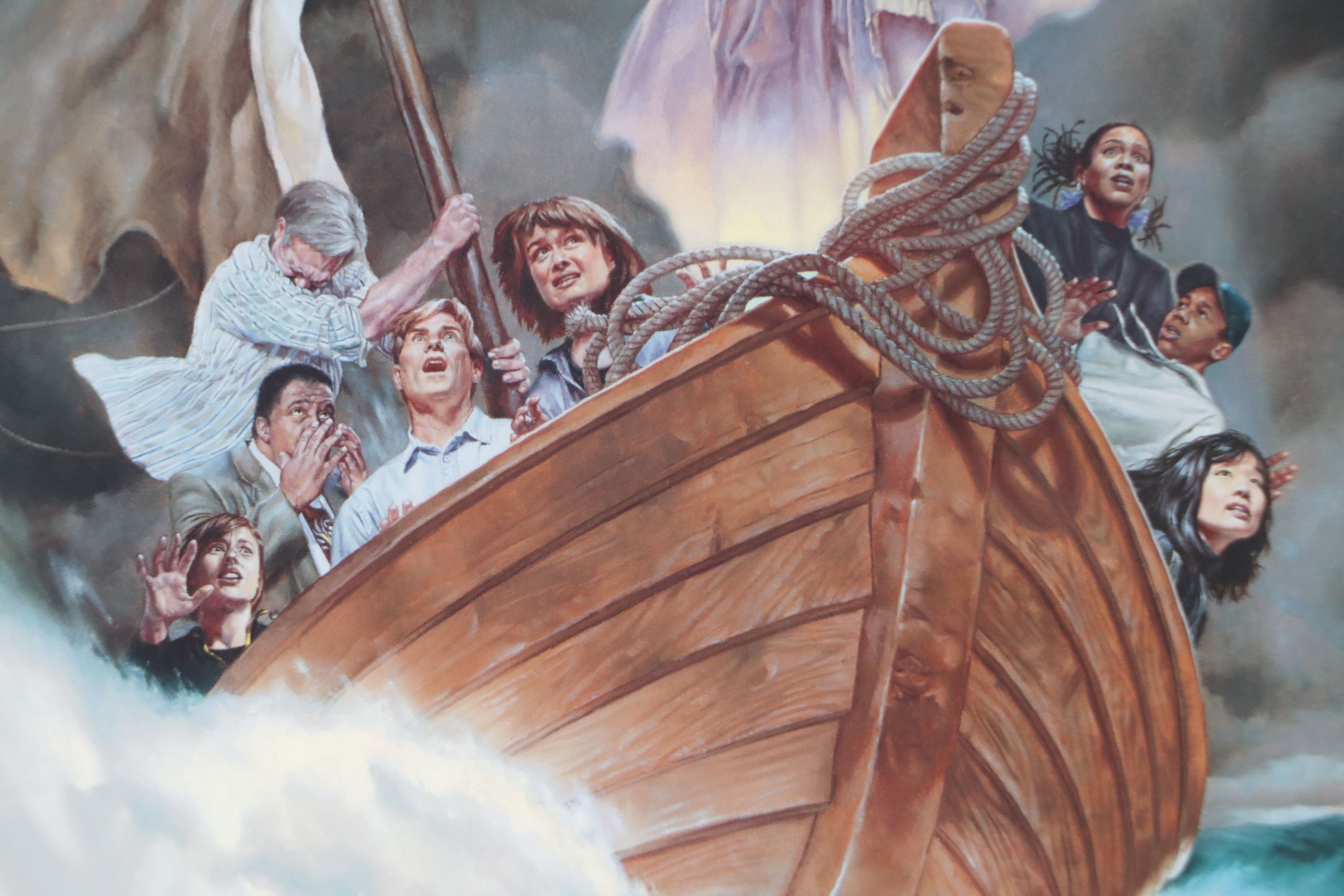 Chris Hopkins Offset Lithograph "Peace, Be Still," 1997