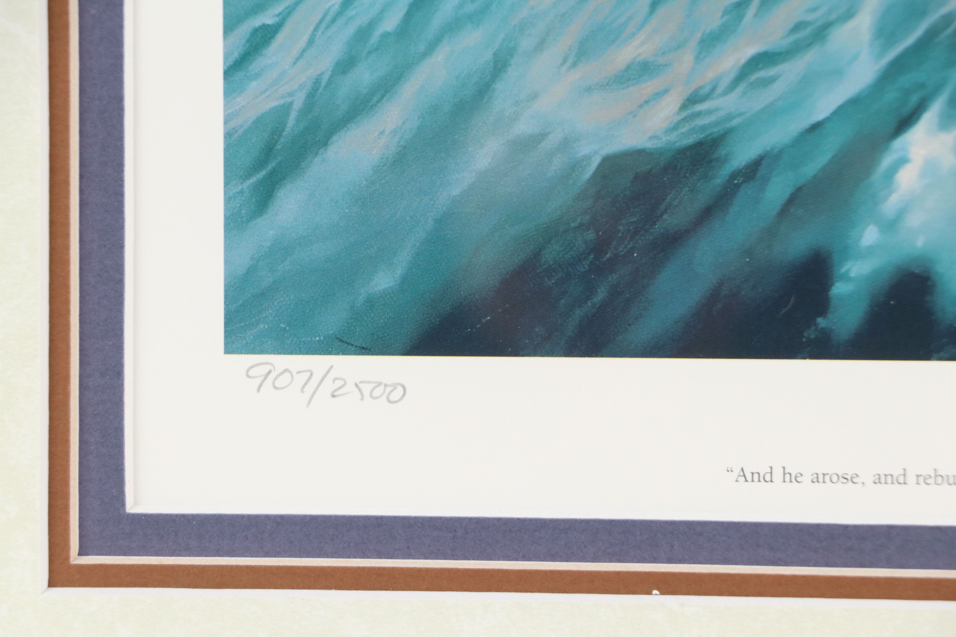 Chris Hopkins Offset Lithograph "Peace, Be Still," 1997