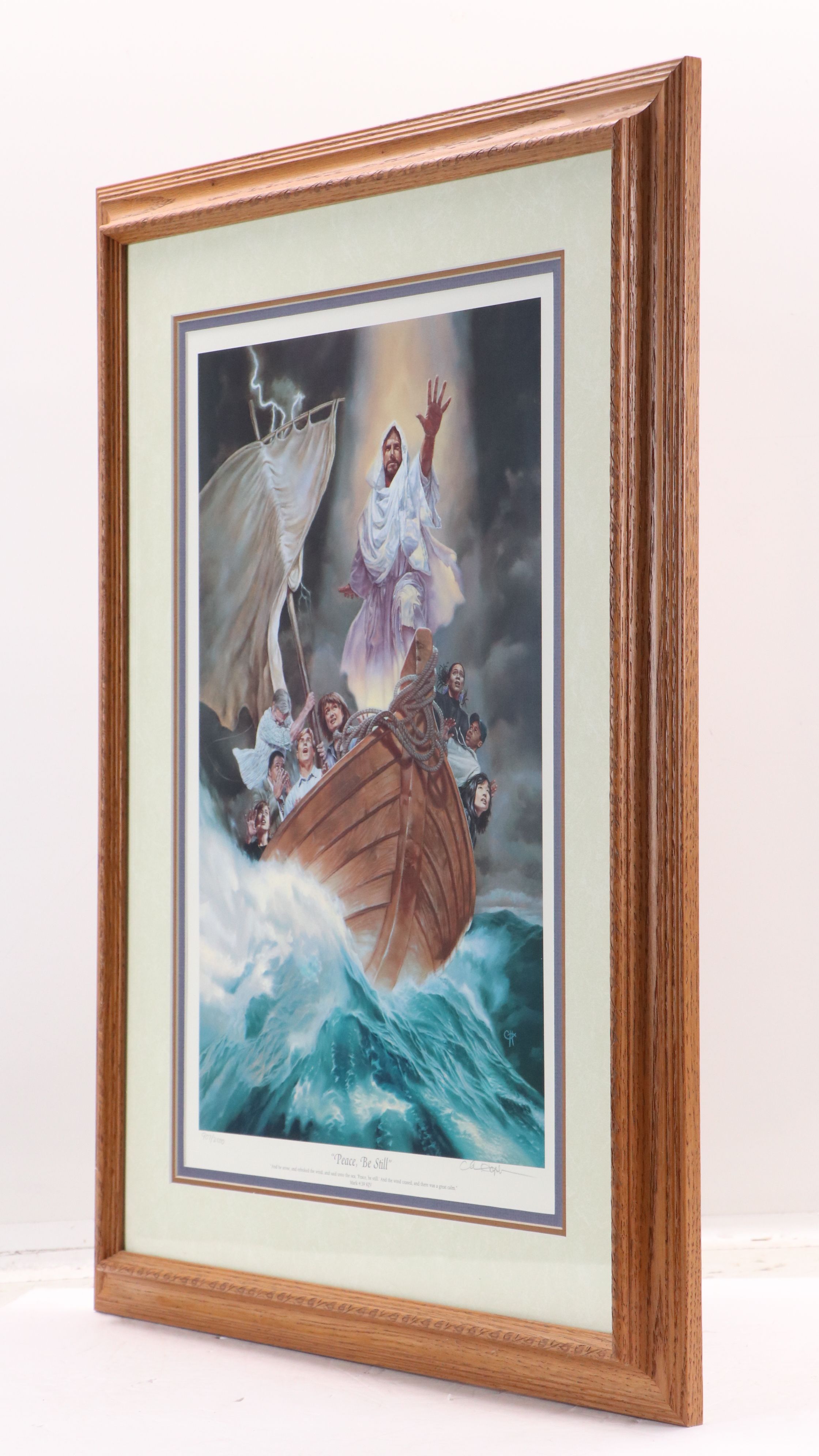 Chris Hopkins Offset Lithograph "Peace, Be Still," 1997