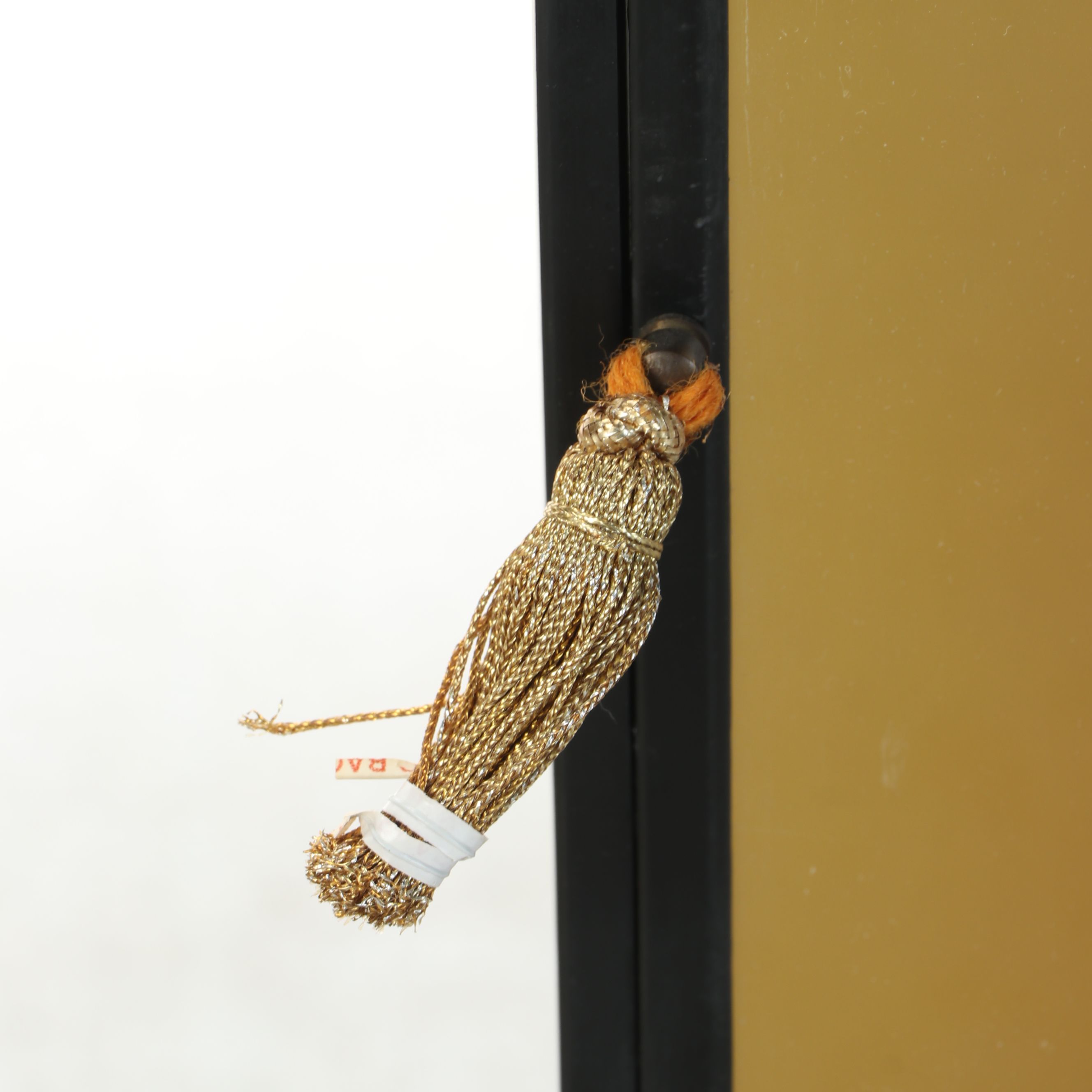 Japanese Handmade Woman in Kimono Holding Shamisen Plaster Doll
