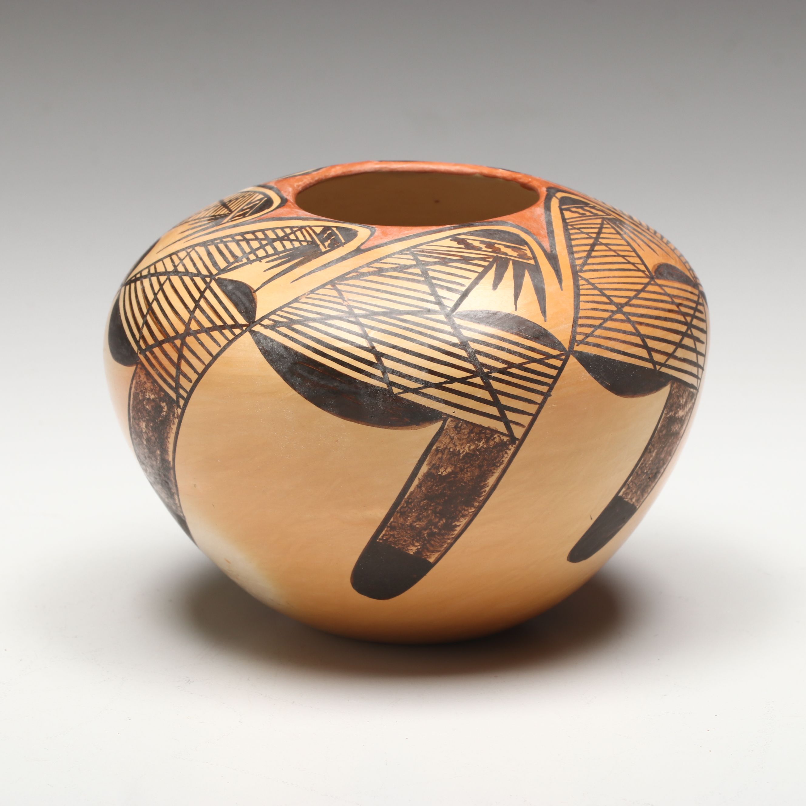 Adelle Nampeyo Hopi Pueblo Polychrome Pot with Migration Design