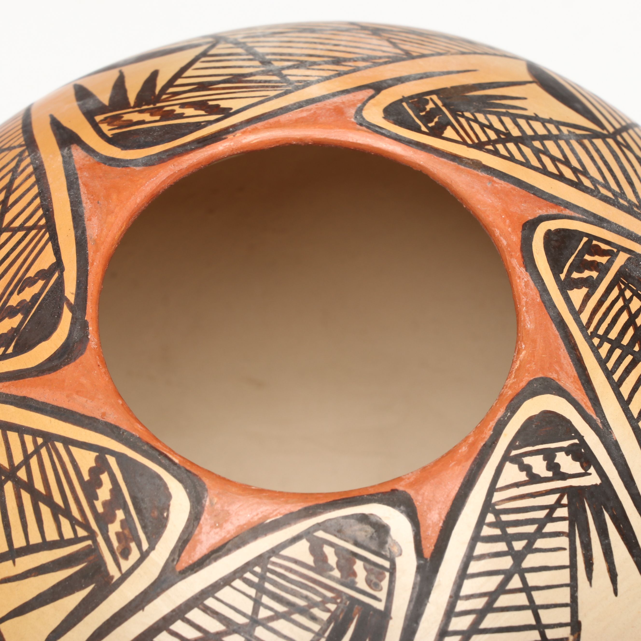 Adelle Nampeyo Hopi Pueblo Polychrome Pot with Migration Design