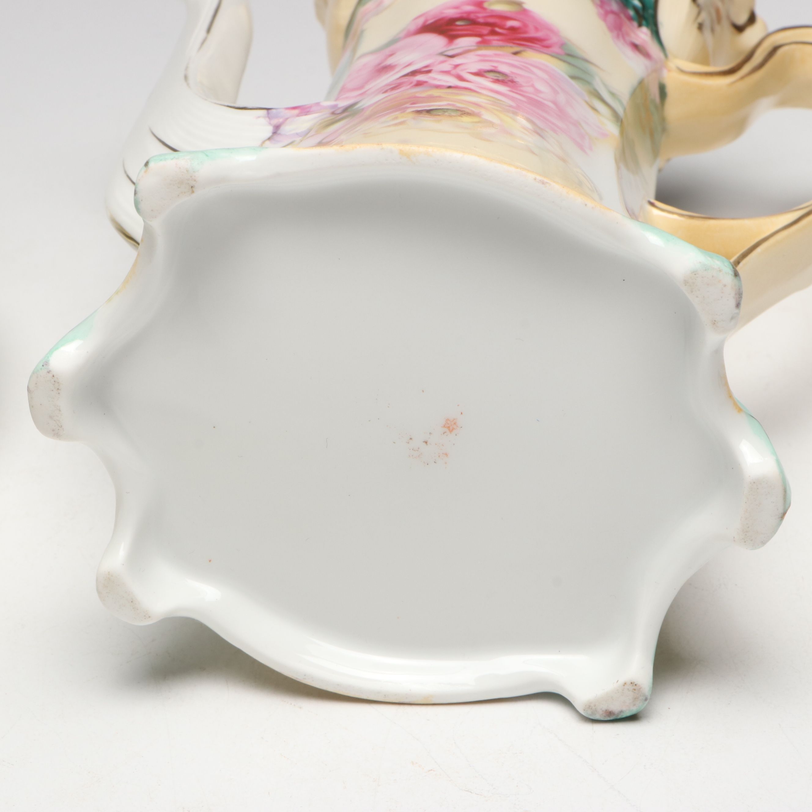 Reinhold Schlegelmilch Floral Porcelain Pitcher with Other Floral Teapot