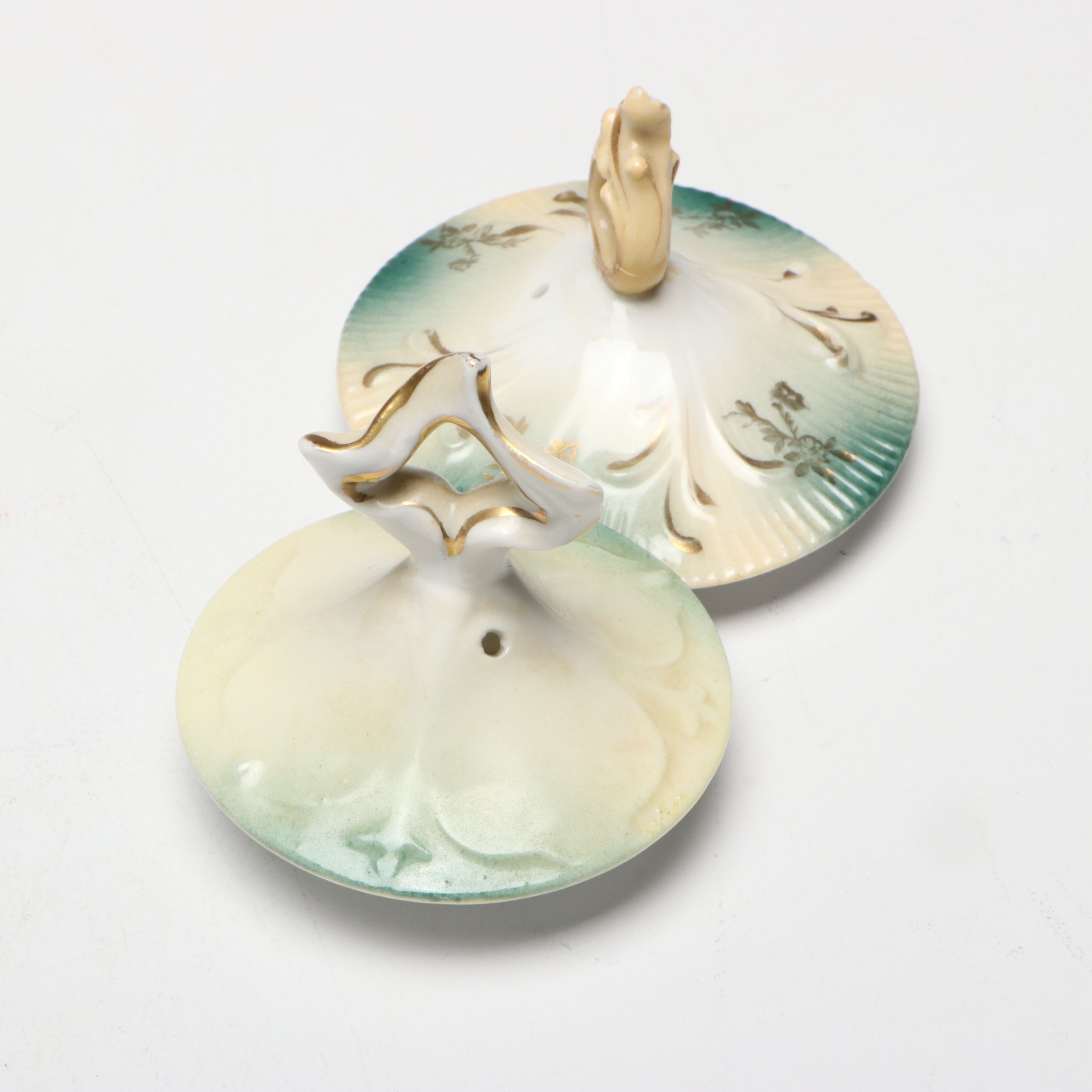 Reinhold Schlegelmilch Floral Porcelain Pitcher with Other Floral Teapot