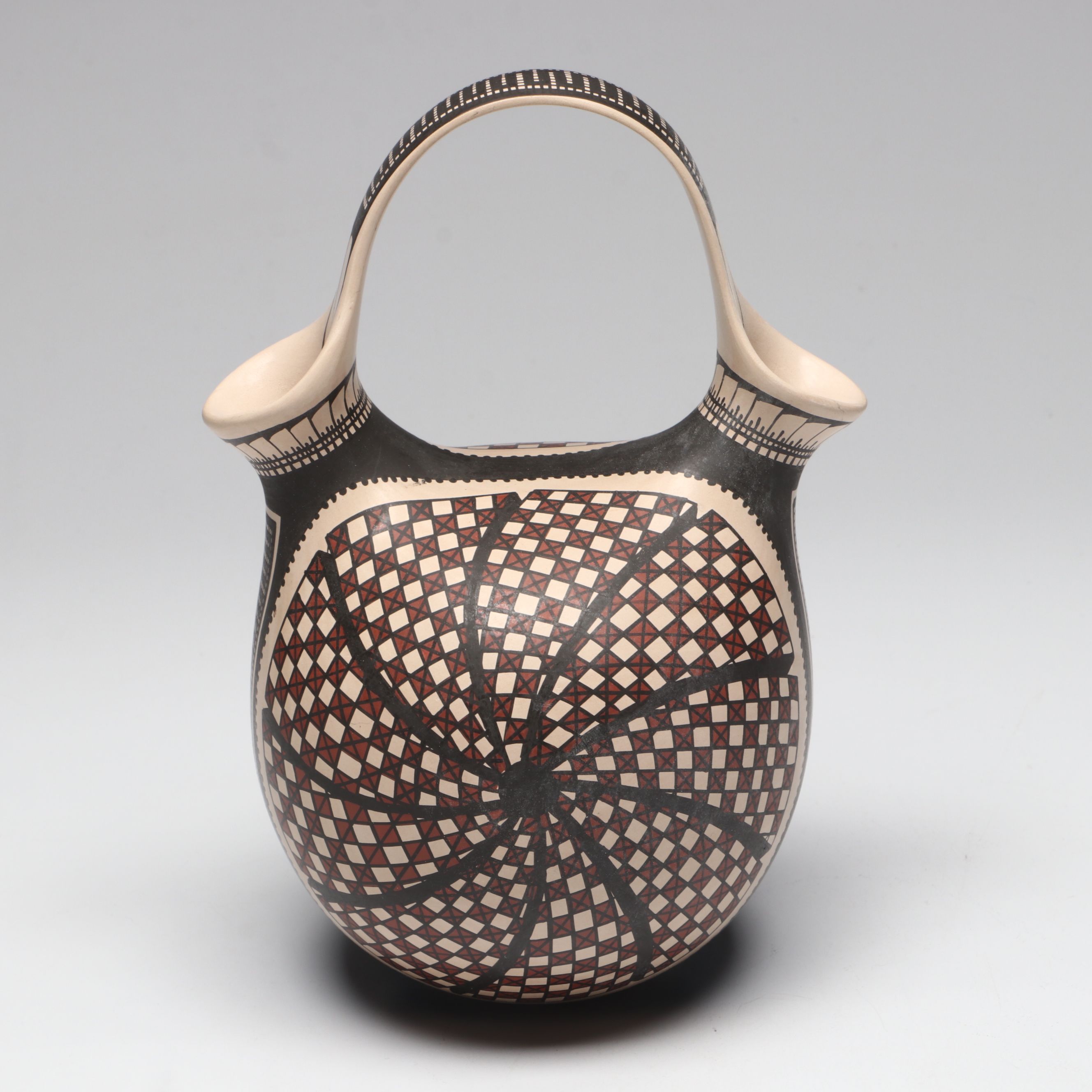 Mirna Hernandez Mata Ortiz Pueblo Pottery Wedding Vase