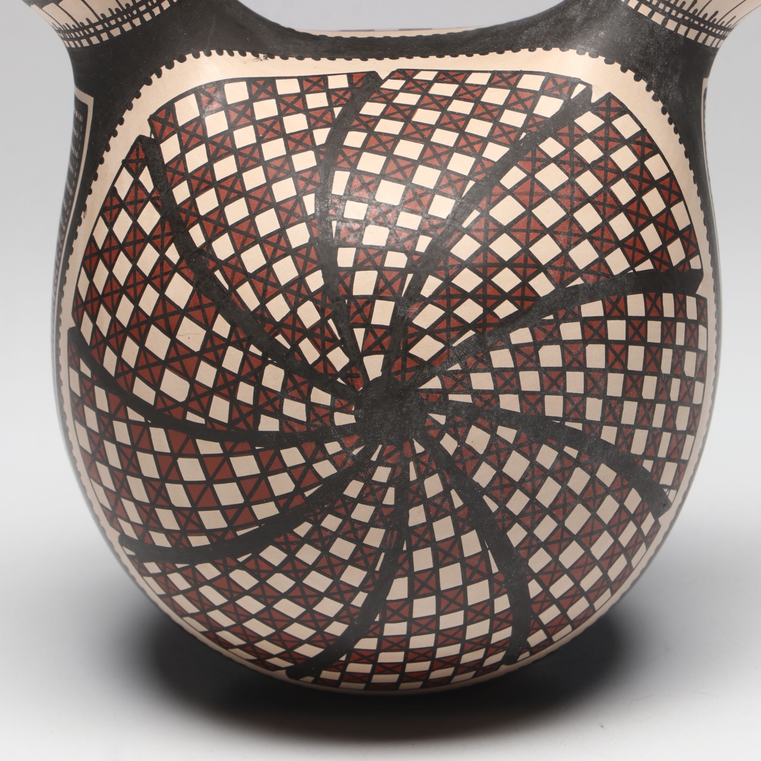 Mirna Hernandez Mata Ortiz Pueblo Pottery Wedding Vase