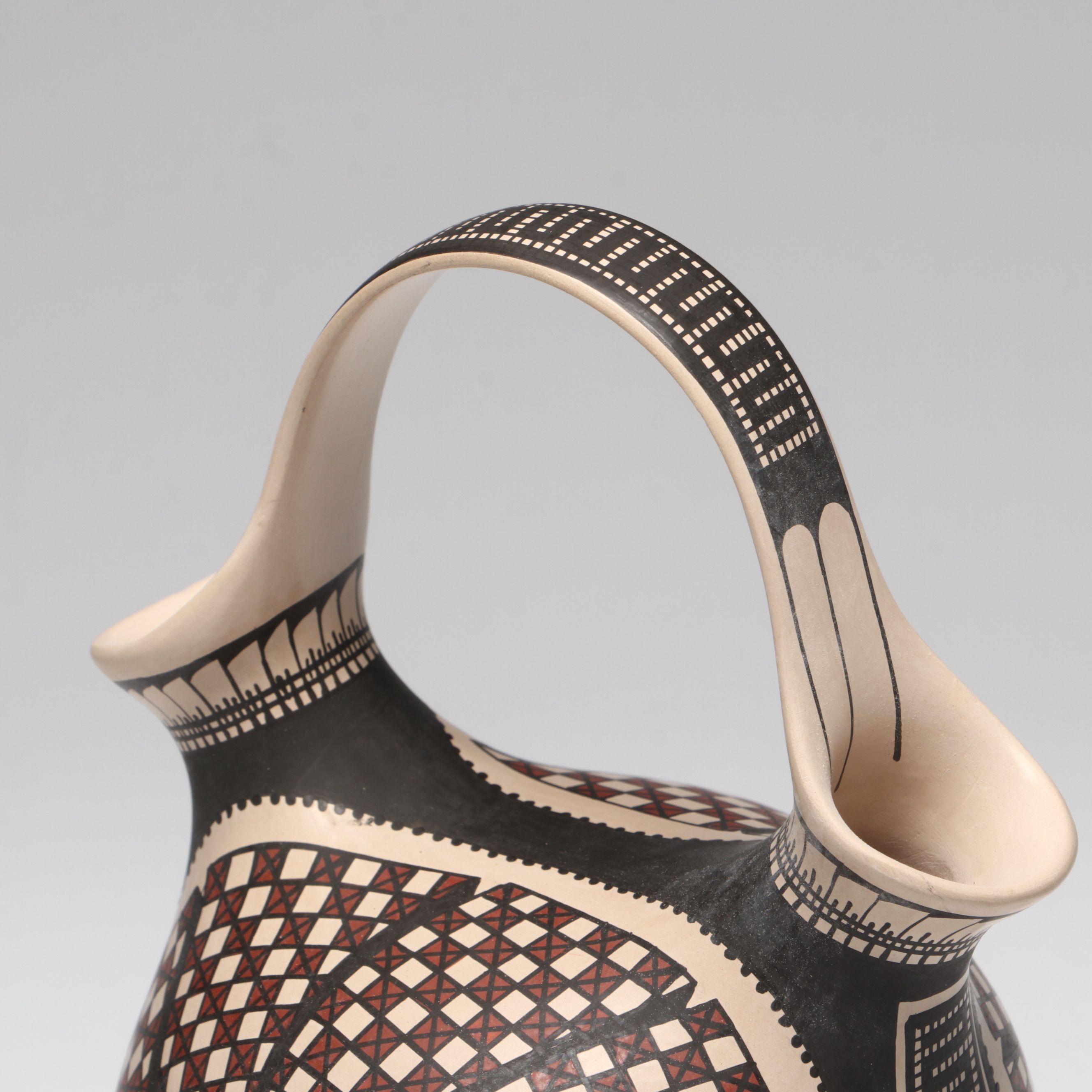 Mirna Hernandez Mata Ortiz Pueblo Pottery Wedding Vase