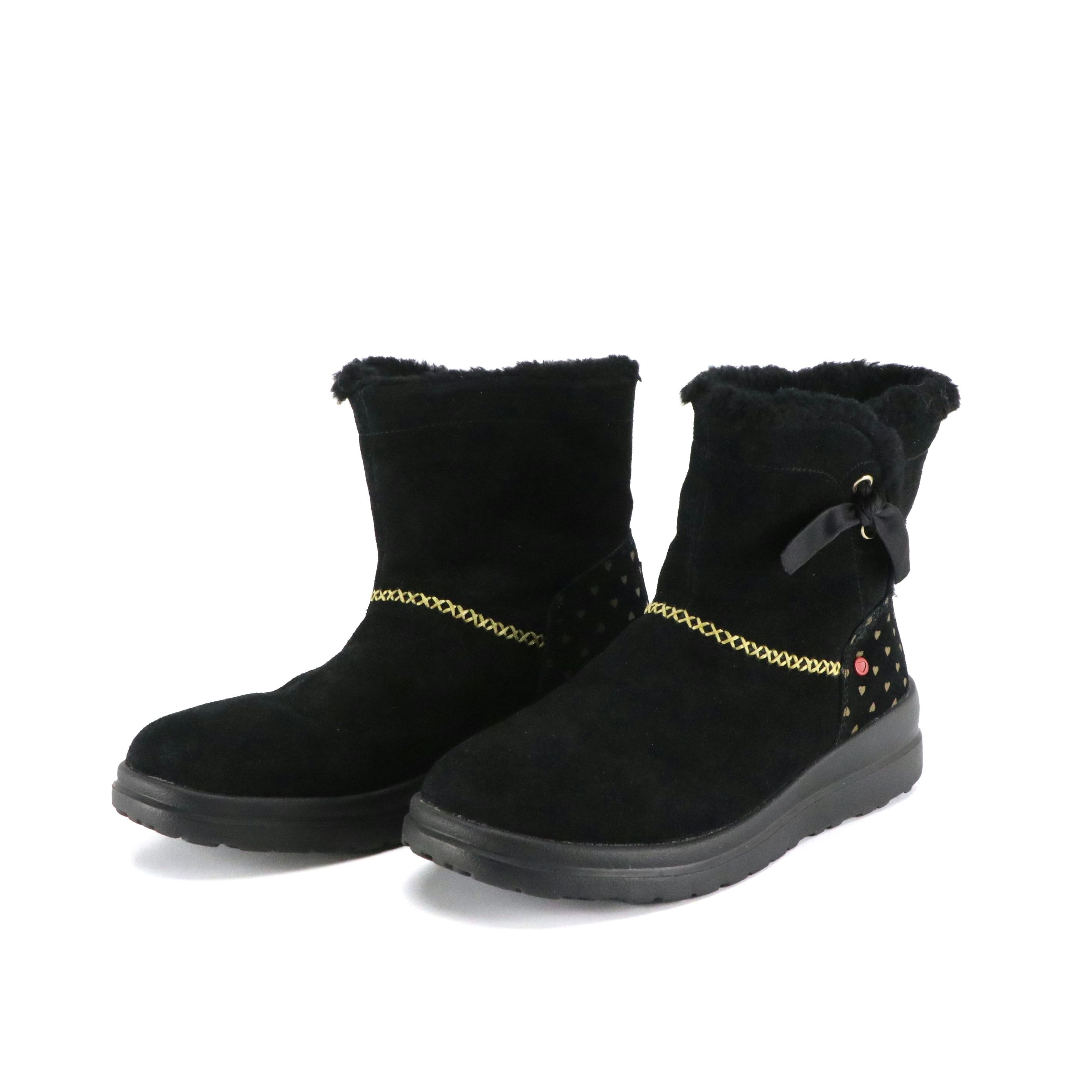 UGG "I Heart UGG" Black Sheepskin Shearling Boots, With Box