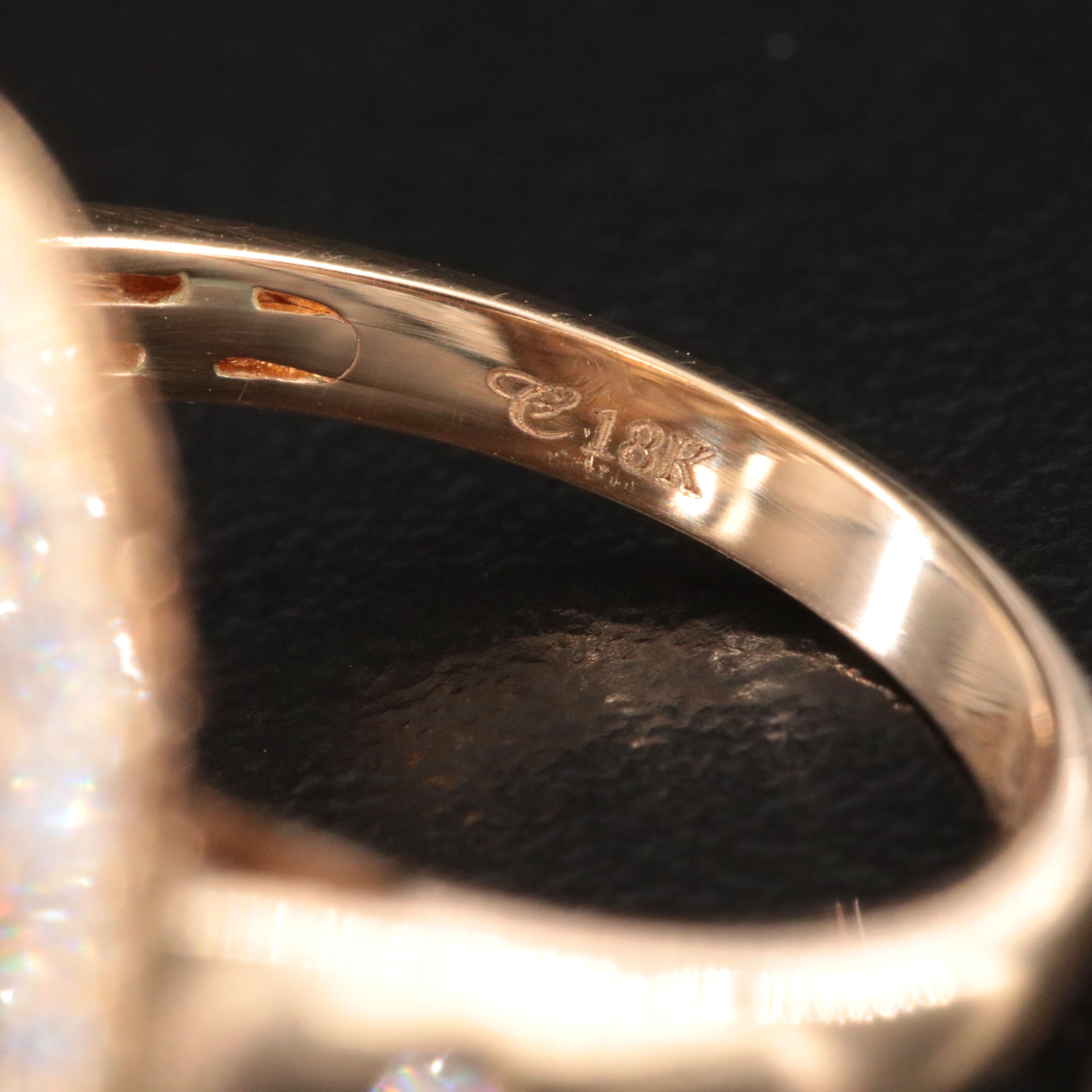 Chromia 18K Cantera Opal and Diamond Halo Ring