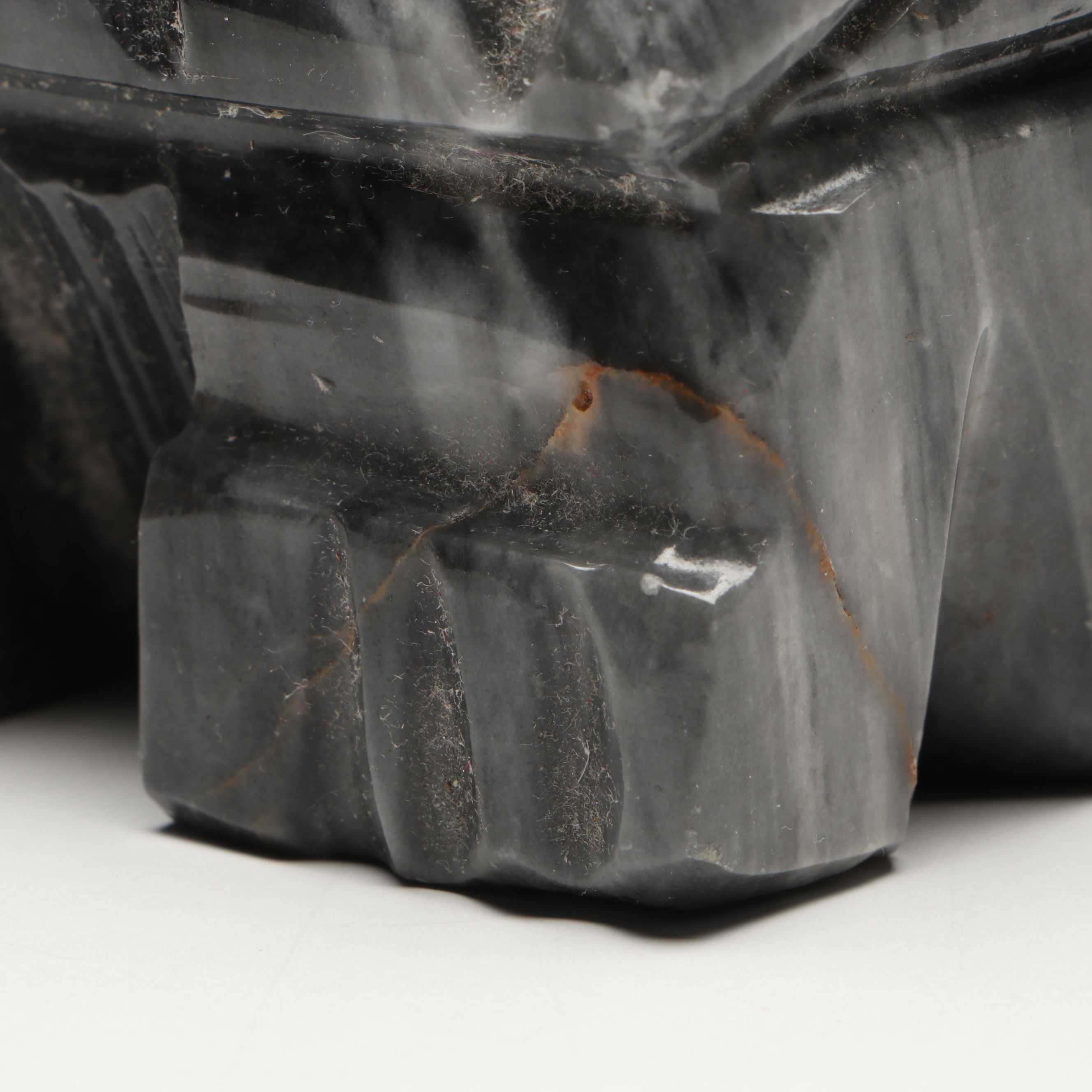 Mesoamerican Style Marble Bookends with Other Italian Stone Bookends