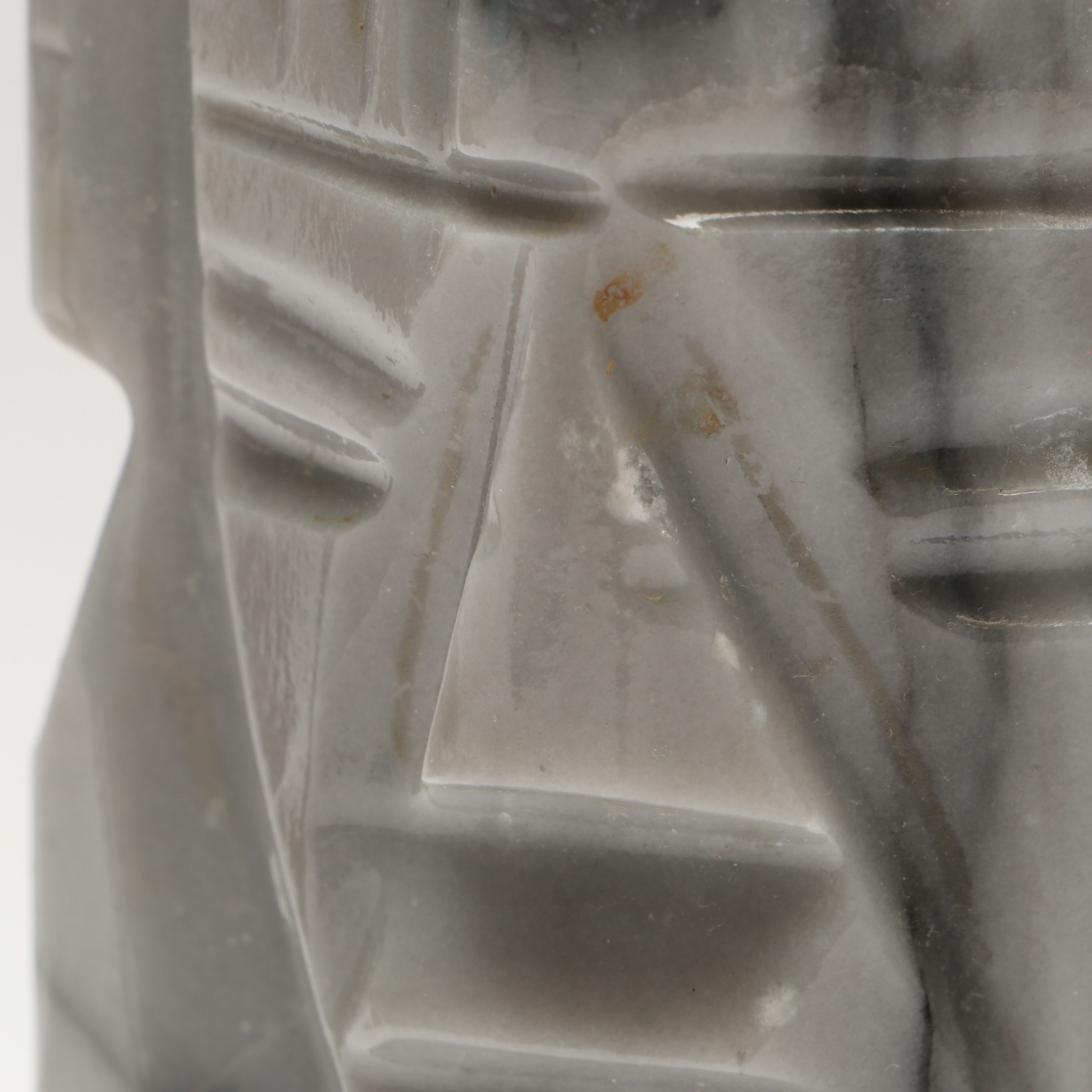 Mesoamerican Style Marble Bookends with Other Italian Stone Bookends