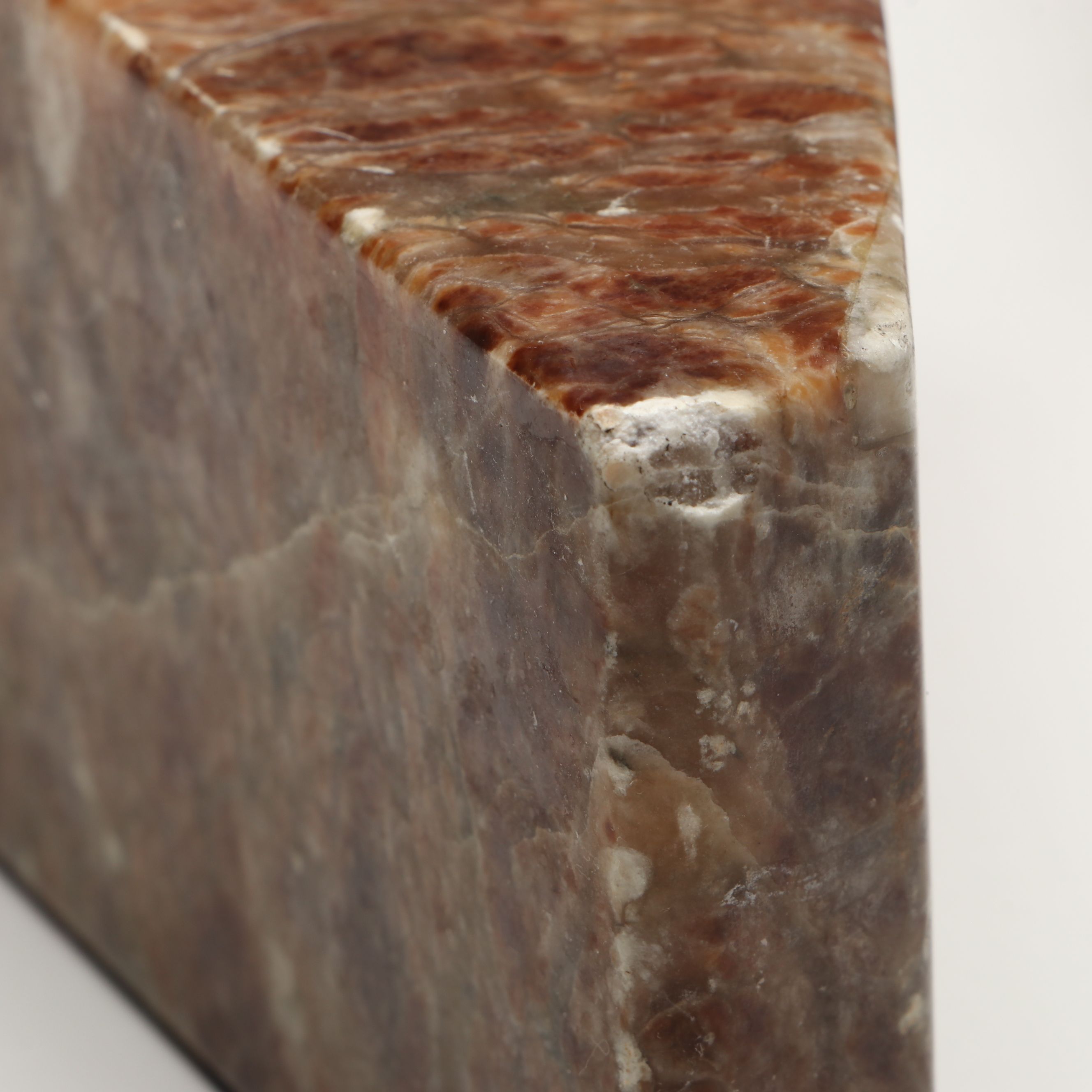 Mesoamerican Style Marble Bookends with Other Italian Stone Bookends