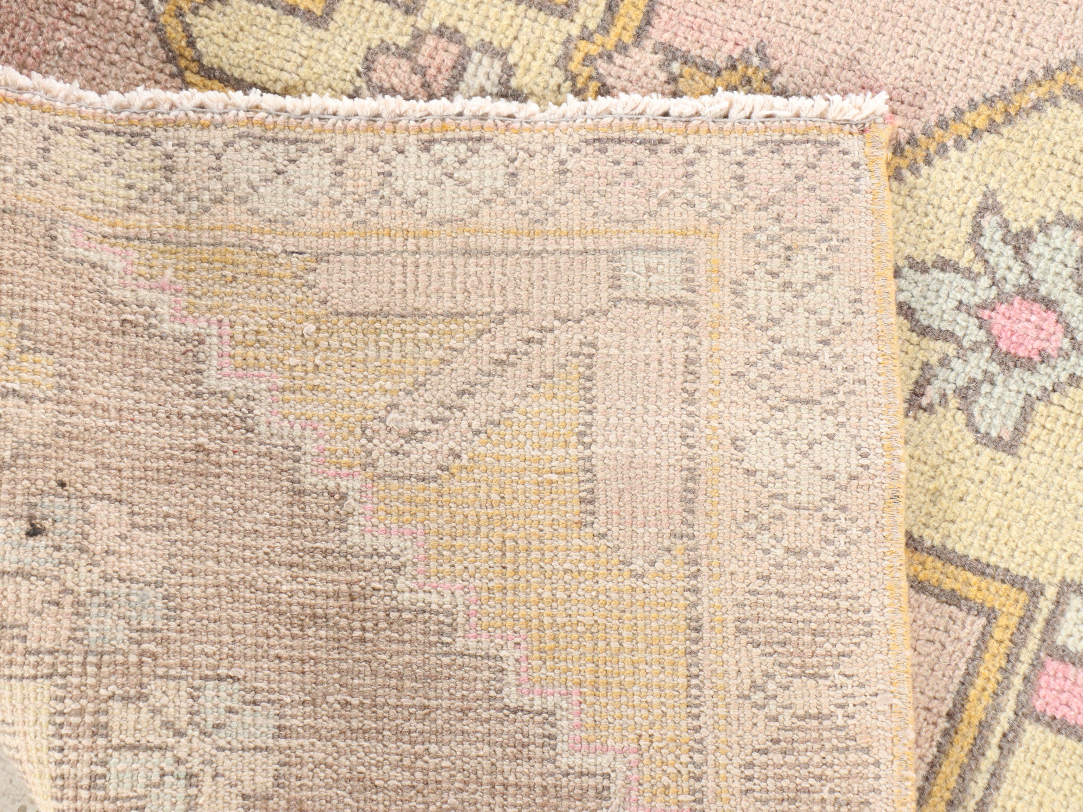 4'6 x 9' Hand-Knotted Turkish Anatolian Area Rug