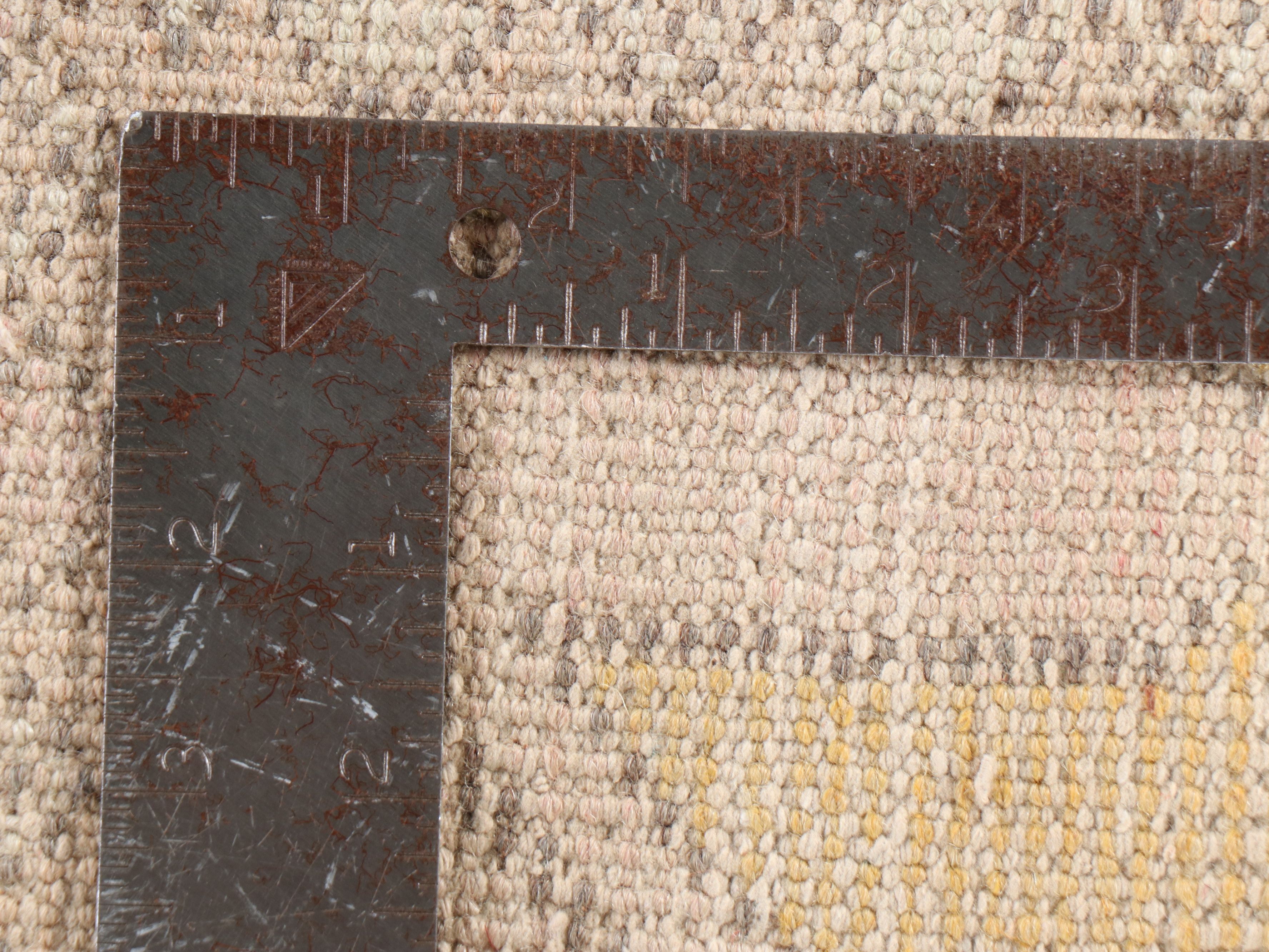 4'6 x 9' Hand-Knotted Turkish Anatolian Area Rug