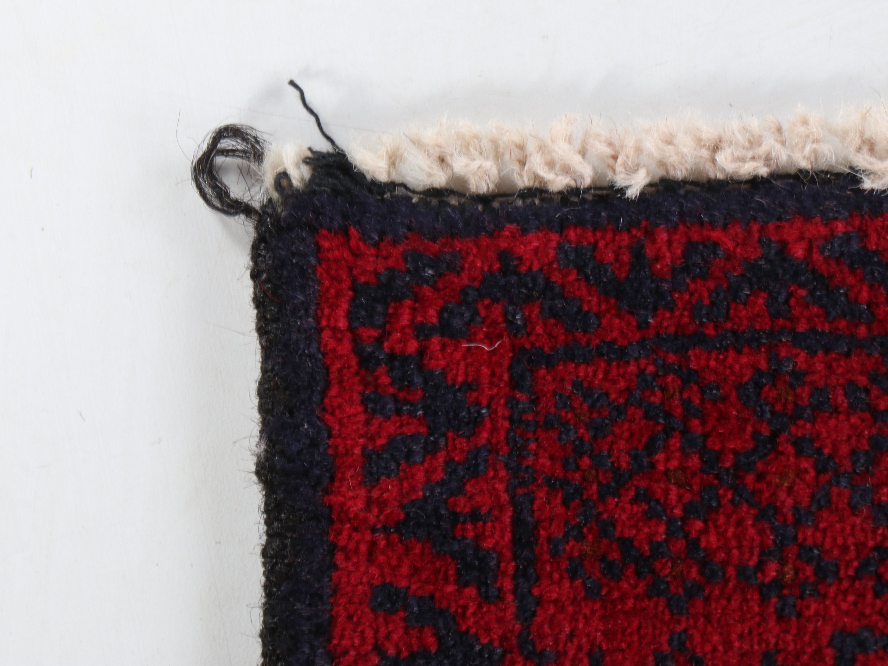 2'9 x 4'6 Hand-Knotted Afghan Baluch Accent Rug