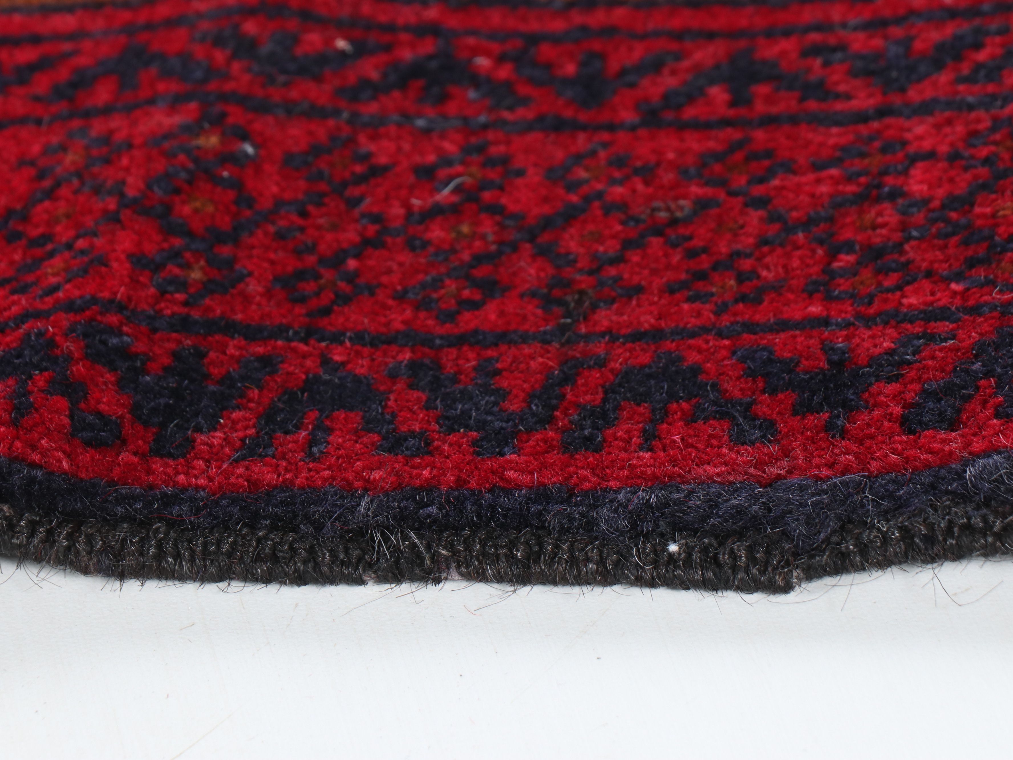 2'9 x 4'6 Hand-Knotted Afghan Baluch Accent Rug