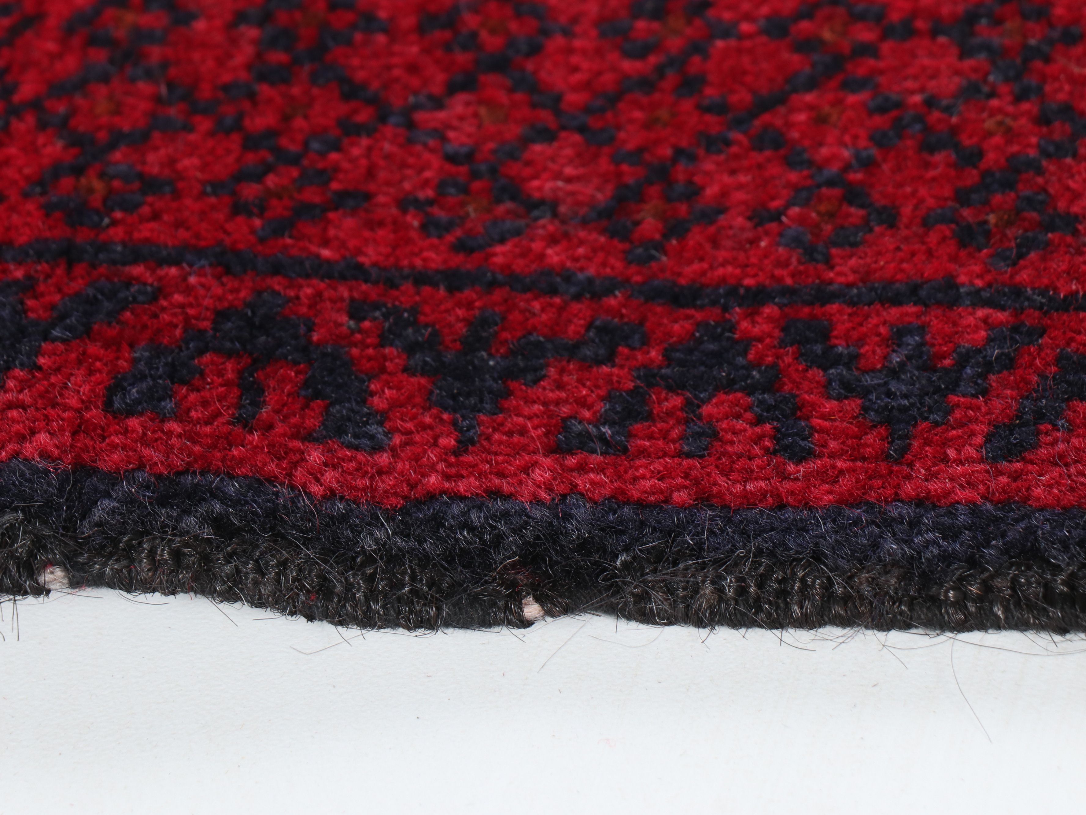 2'9 x 4'6 Hand-Knotted Afghan Baluch Accent Rug