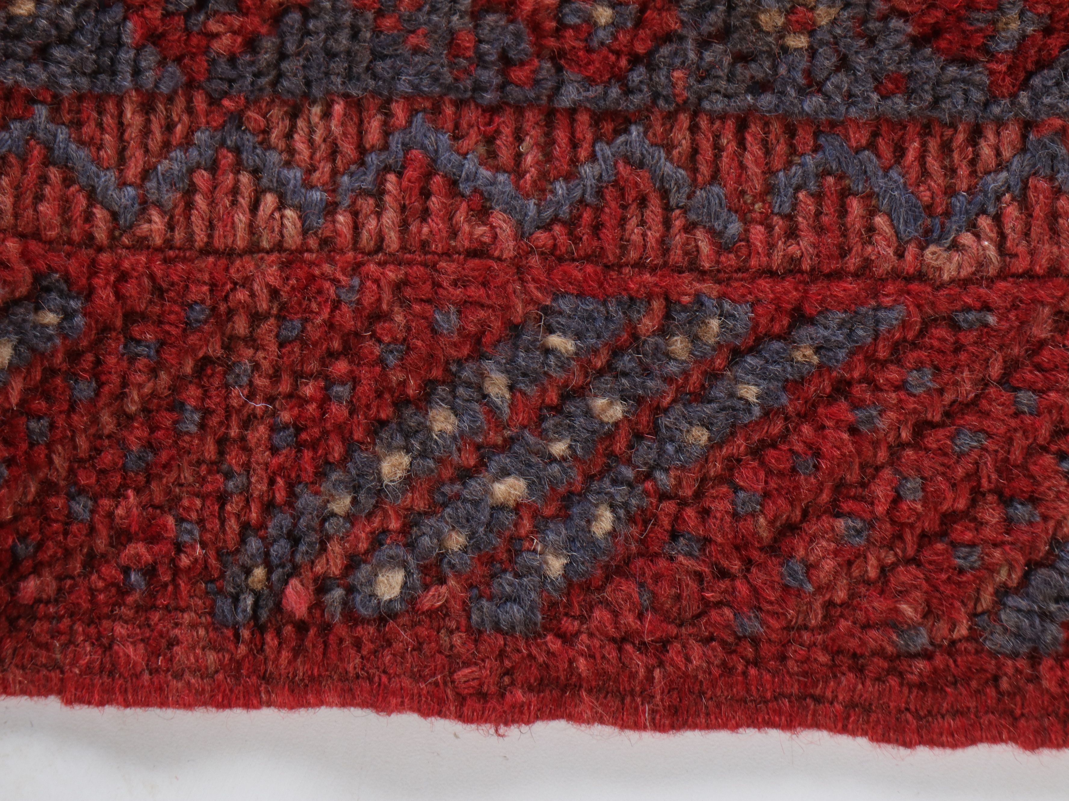 2' x 8'2 Handwoven Mixed-Technique Afghan Mashwani Carpet Runner