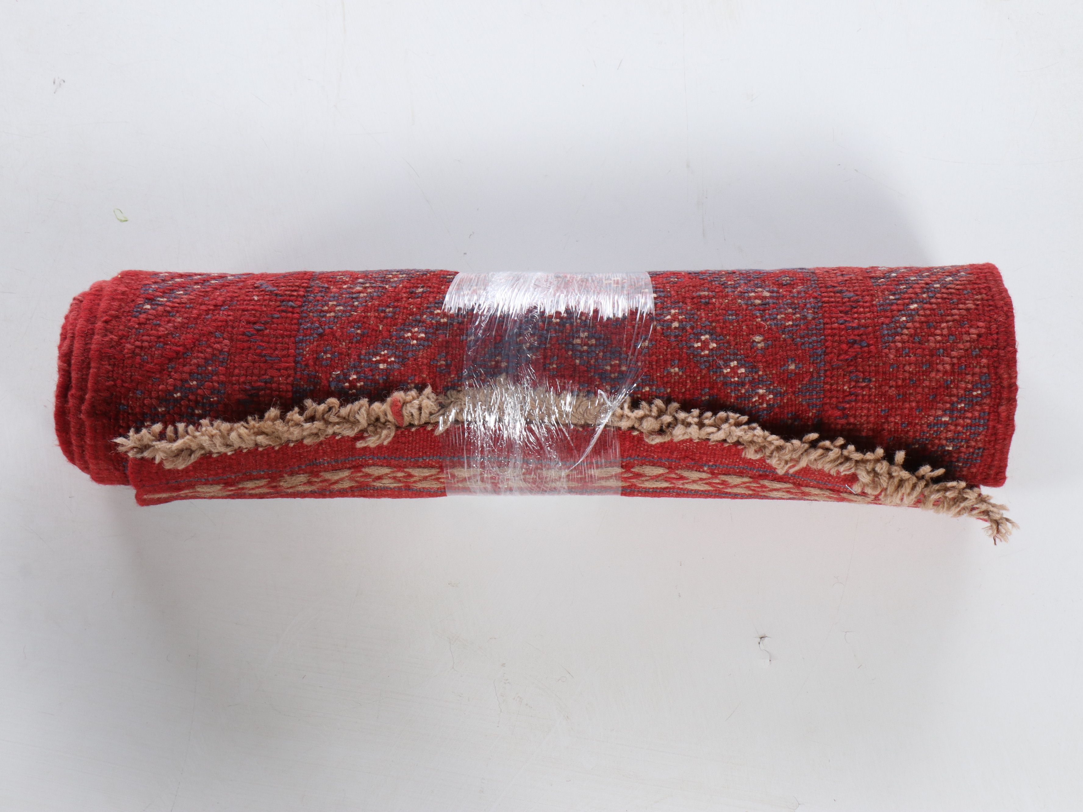 2' x 8'2 Handwoven Mixed-Technique Afghan Mashwani Carpet Runner