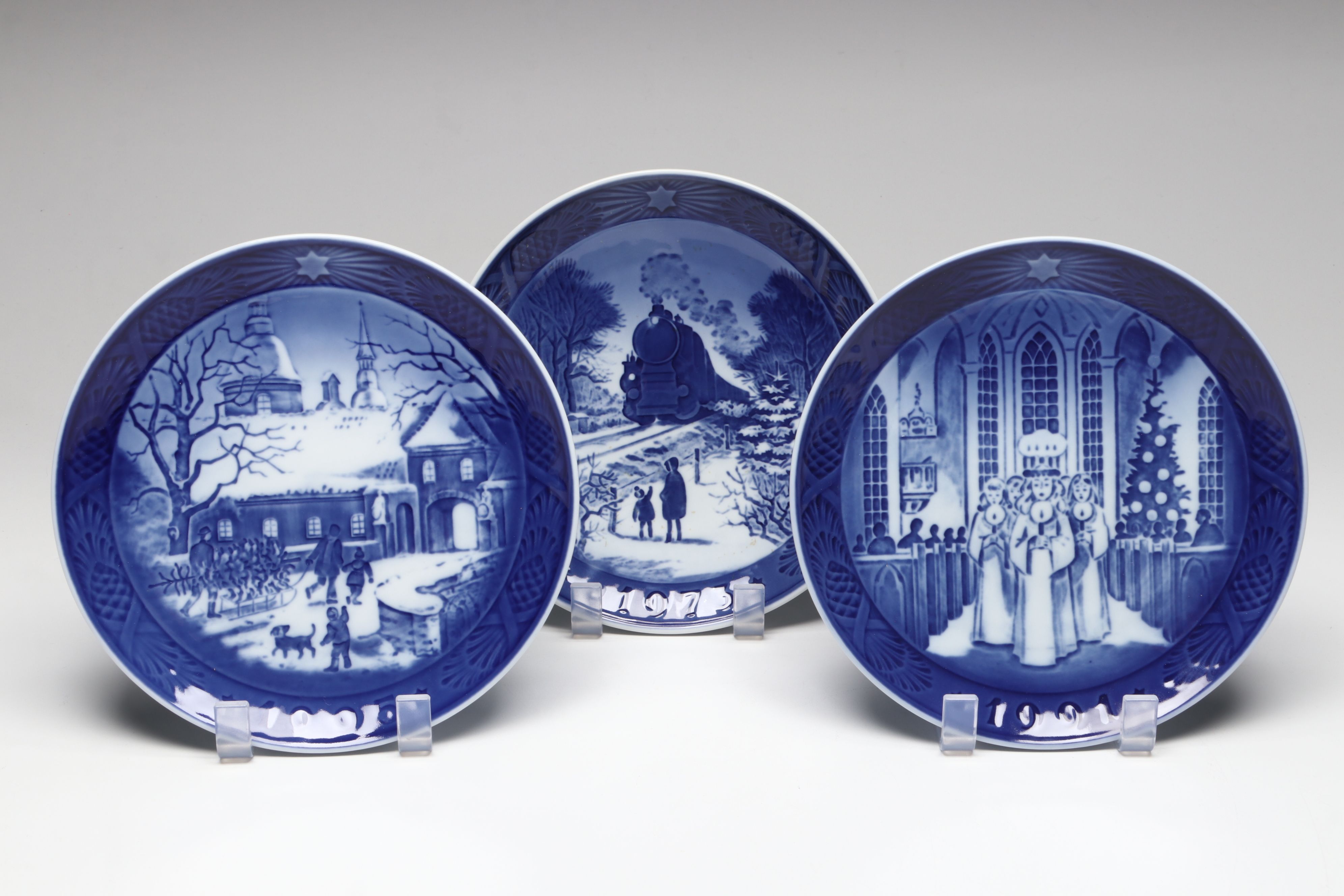 Royal Copenhagen "Waiting for Christmas" and More Porcelain Christmas Plates