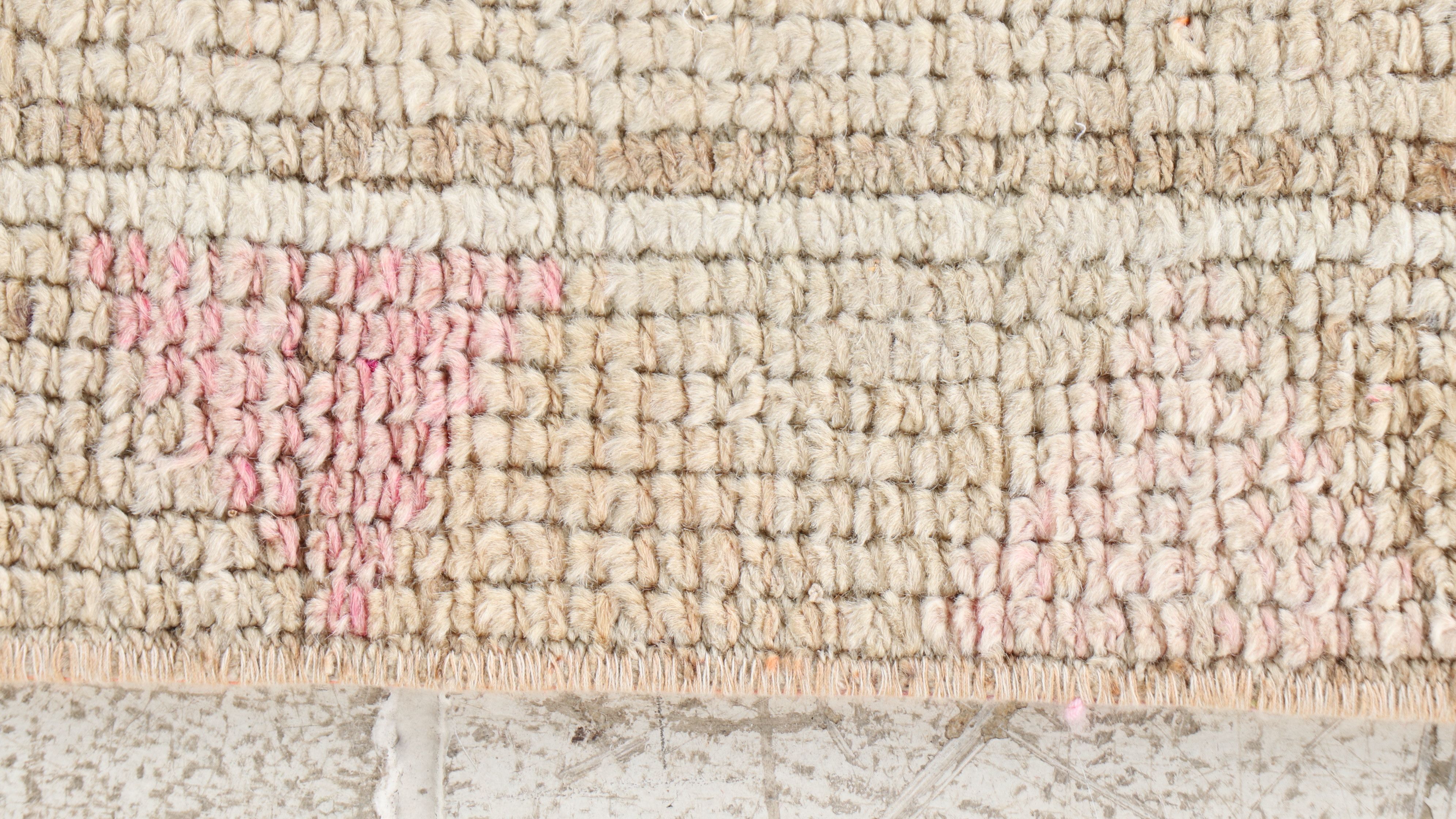 2'9 x 11'10 Hand-Knotted Turkish Oushak Carpet Runner