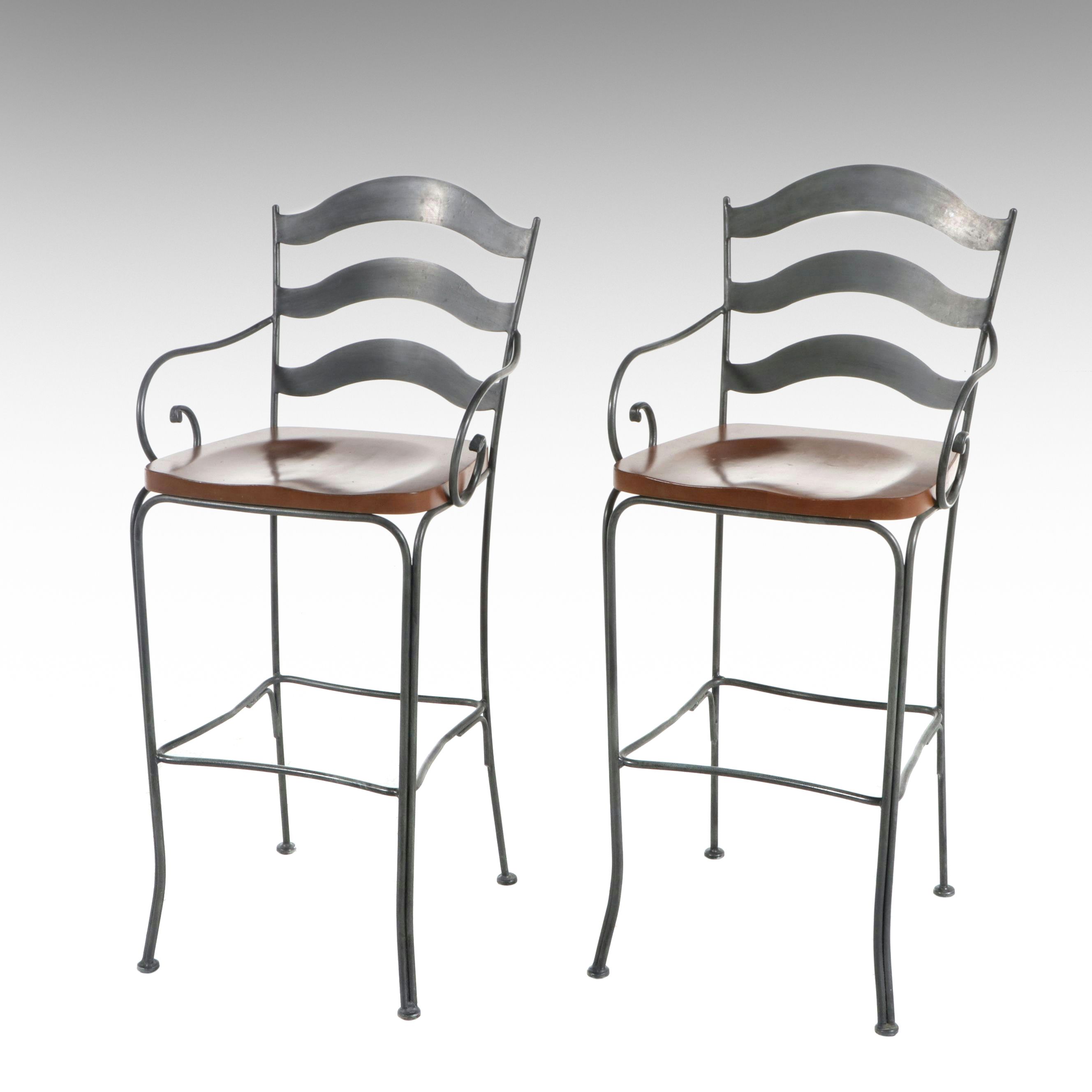 Pair of Ethan Allen Barstools