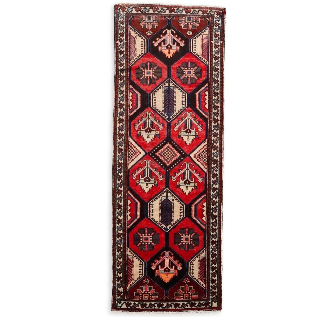 3'4 x 9'5 Hand-Knotted Persian Karajeh Long Rug