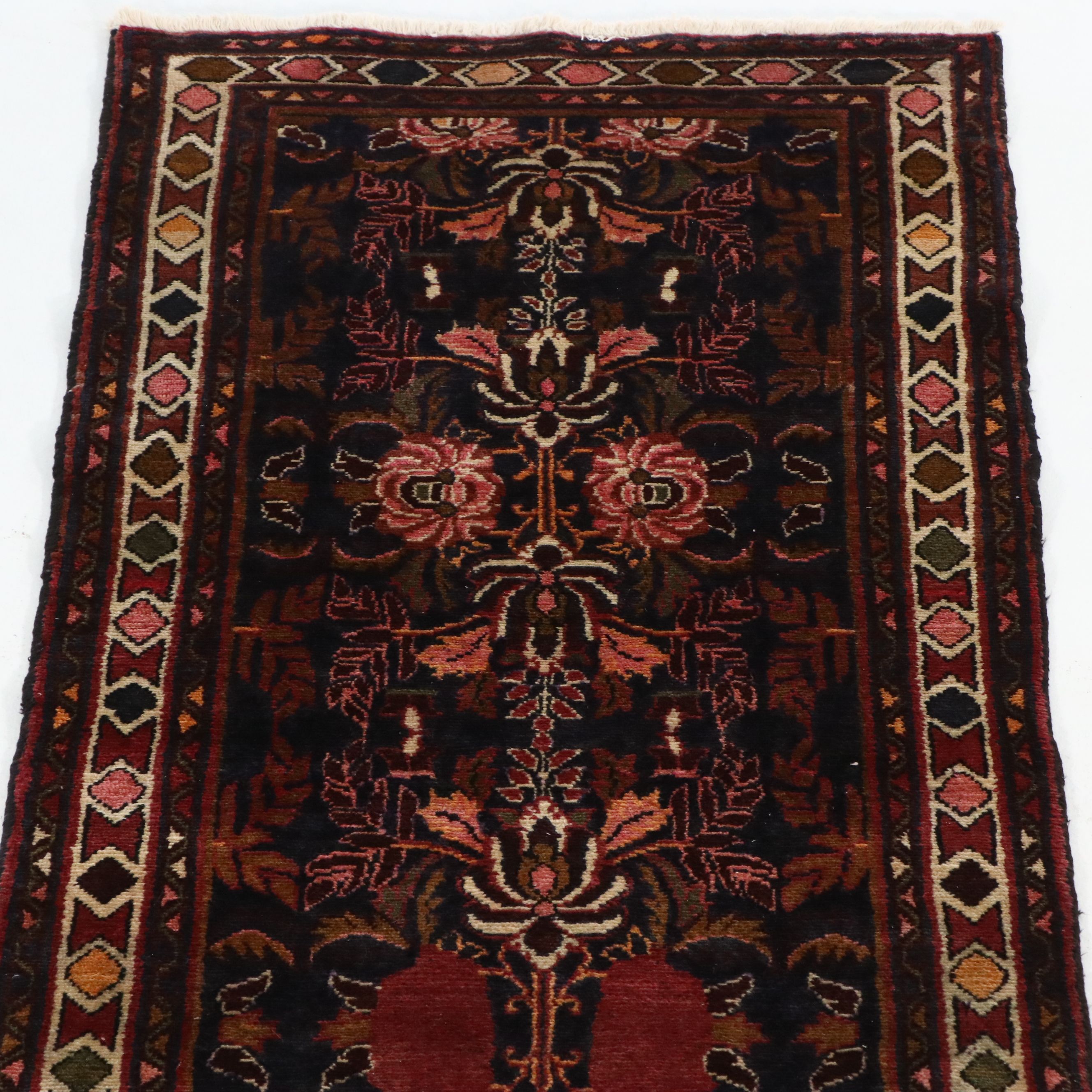 3'4 x 12'8 Hand-Knotted Persian Hamadan Long Rug