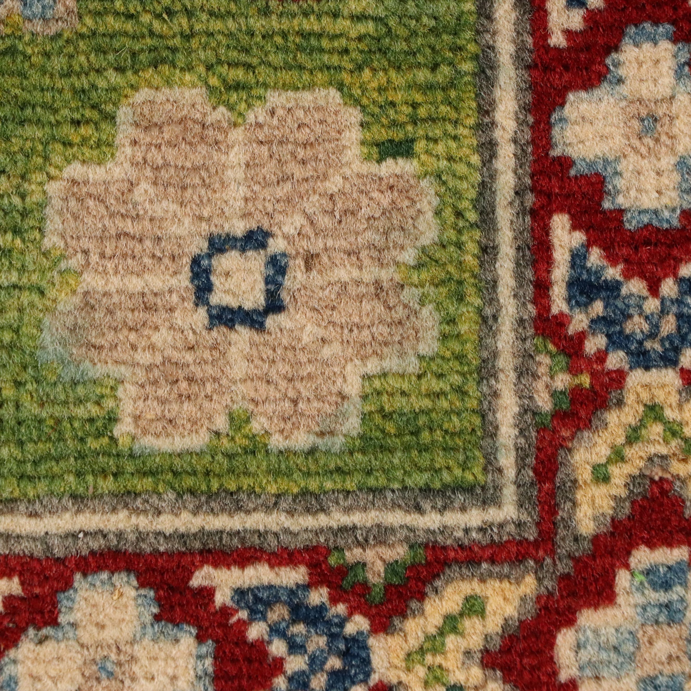 3'3 x 4'11 Hand-Knotted Afghan Kazak Accent Rug