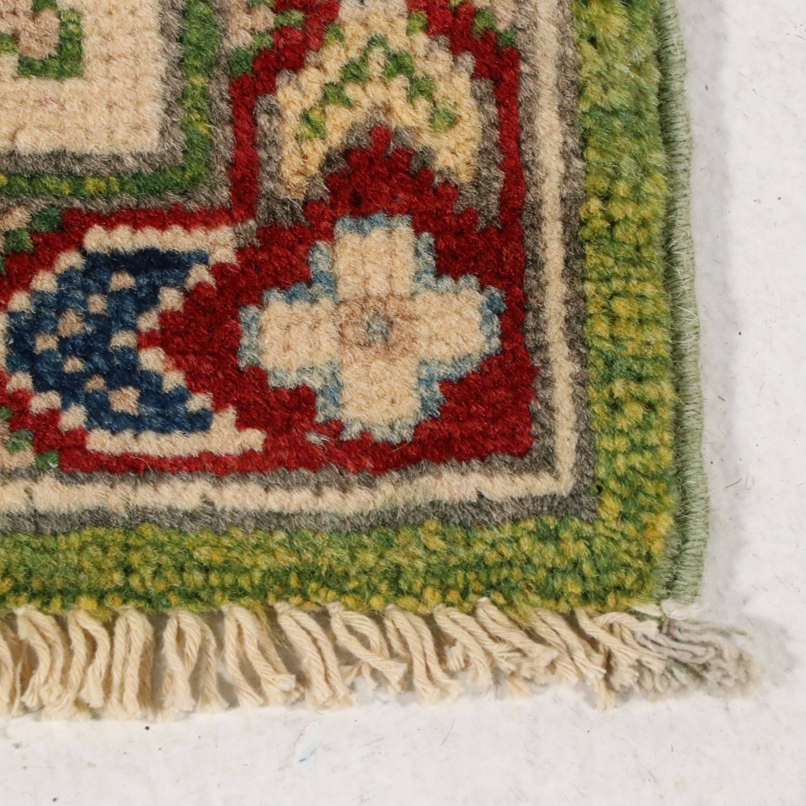 3'3 x 4'11 Hand-Knotted Afghan Kazak Accent Rug