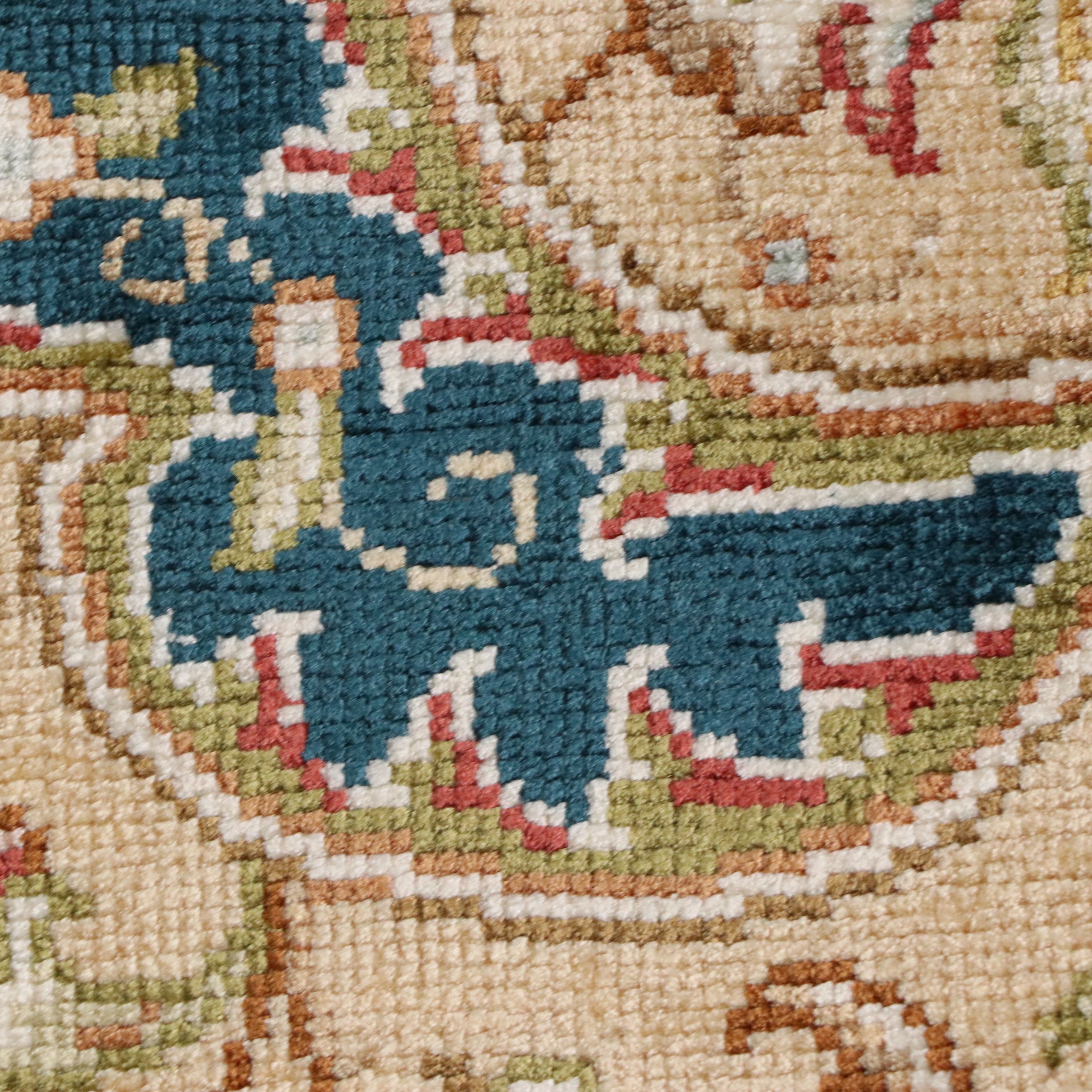 5'7 x 8'10 Hand-Knotted Persian Qom Silk Area Rug